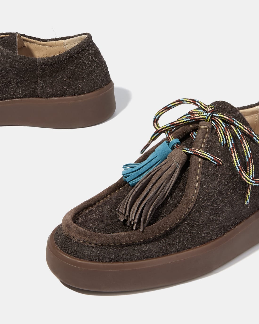 Коричневые кожаные полуботинки