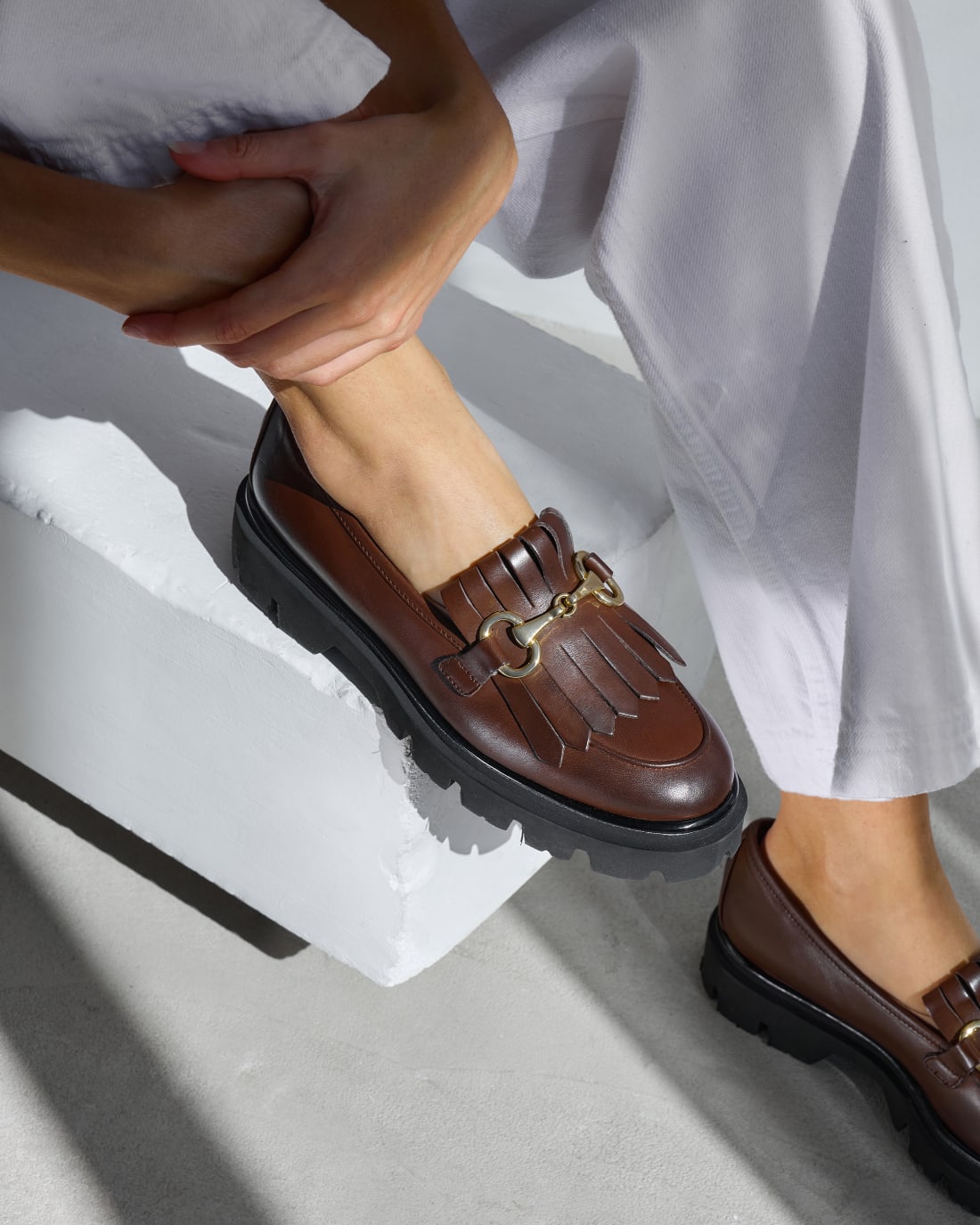 Коричневые лоферы из натуральной кожи - Image 7 of 7