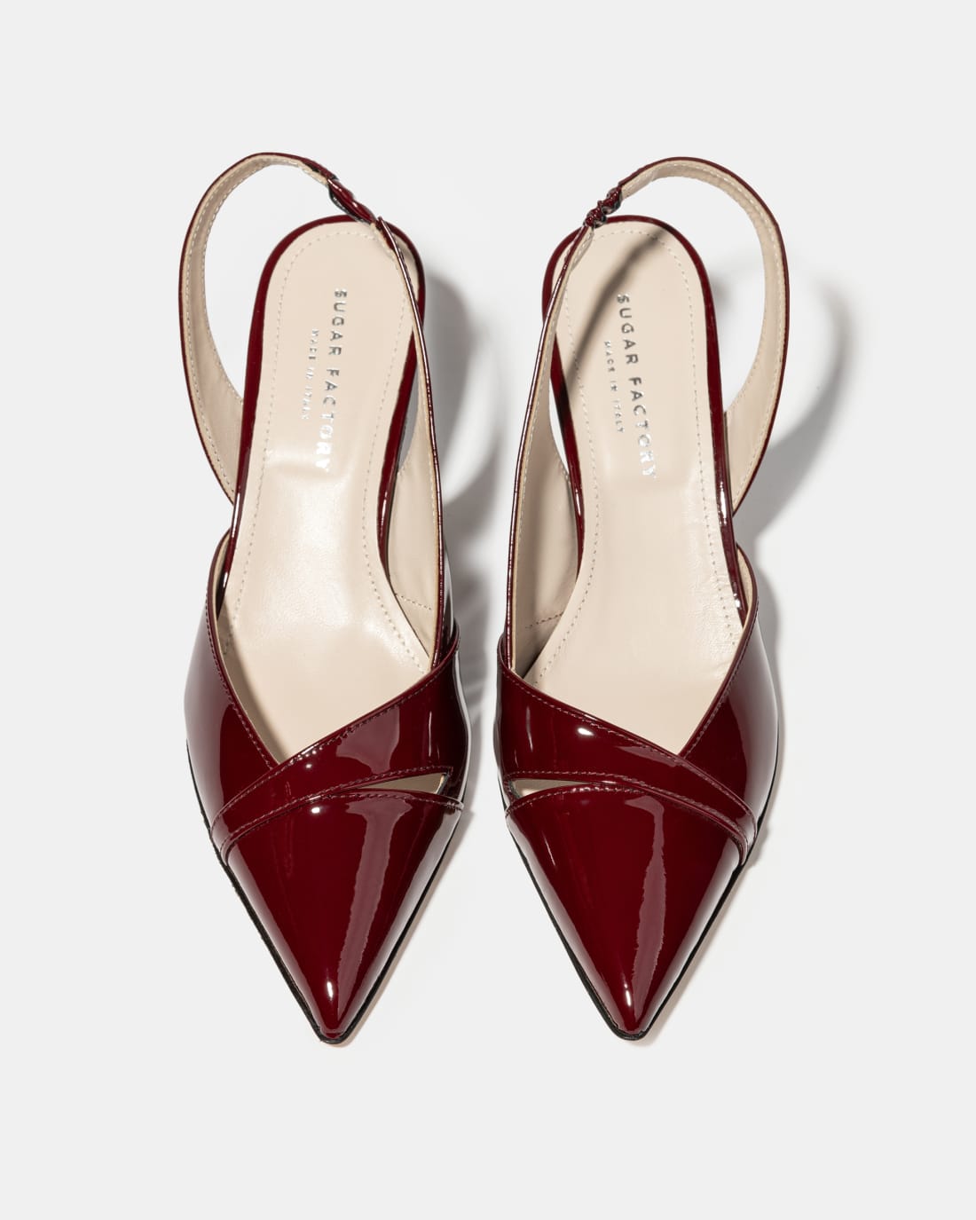 Бордовые лакированные туфли - Image 3 of 4