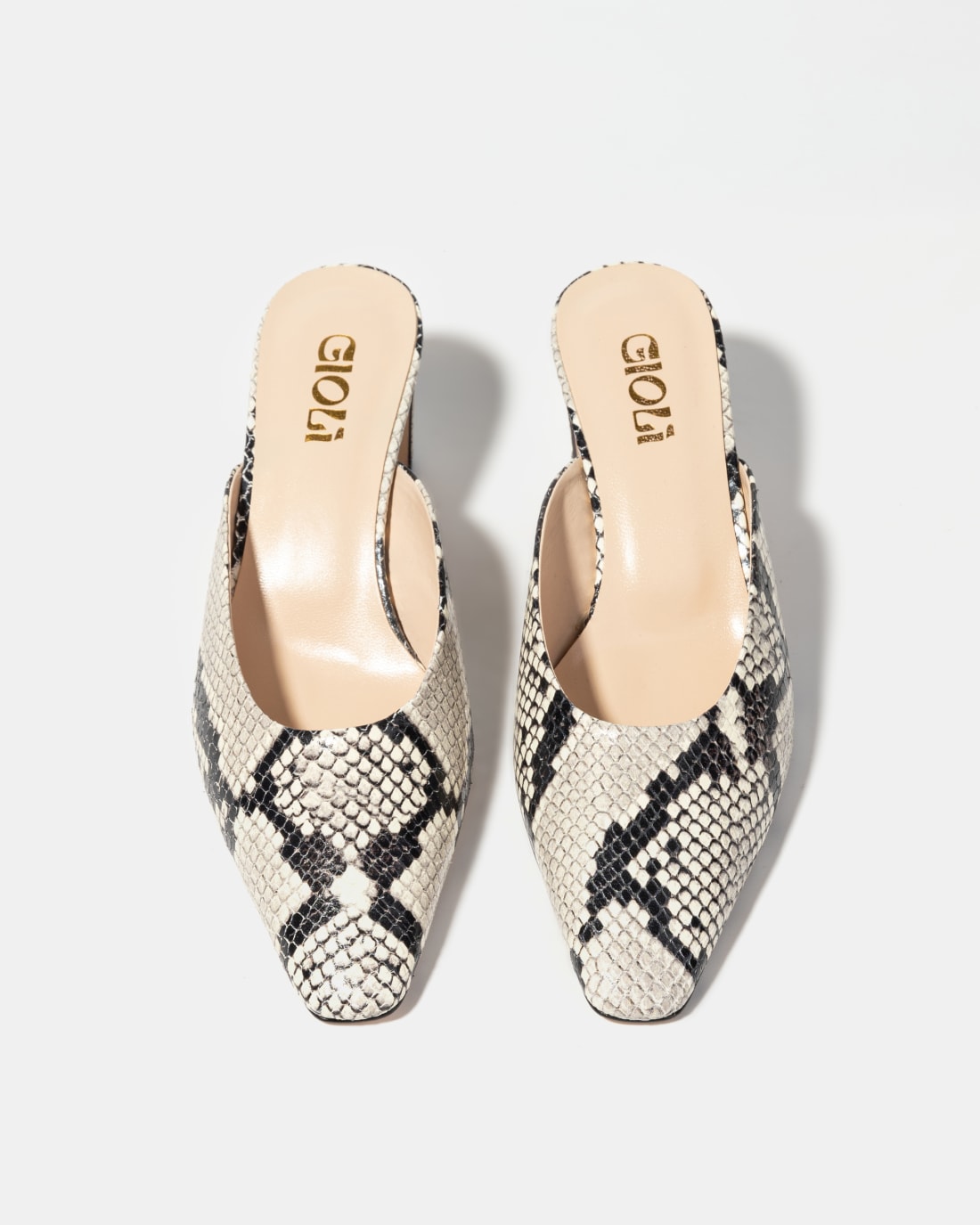 Кожаные мюли с принтом питона - Image 3 of 5