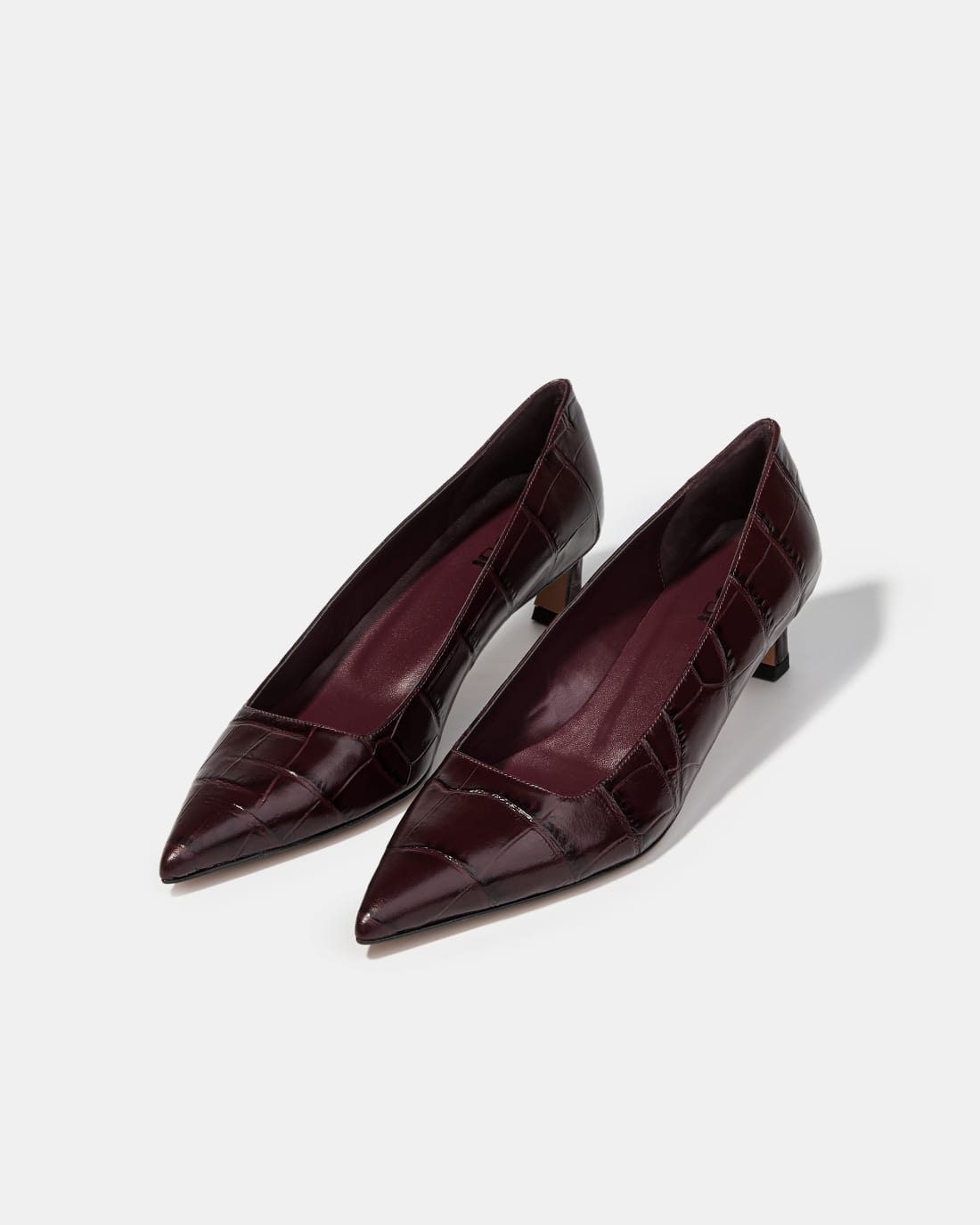 Темно-бордовые туфли на каблуке - Image 2 of 6