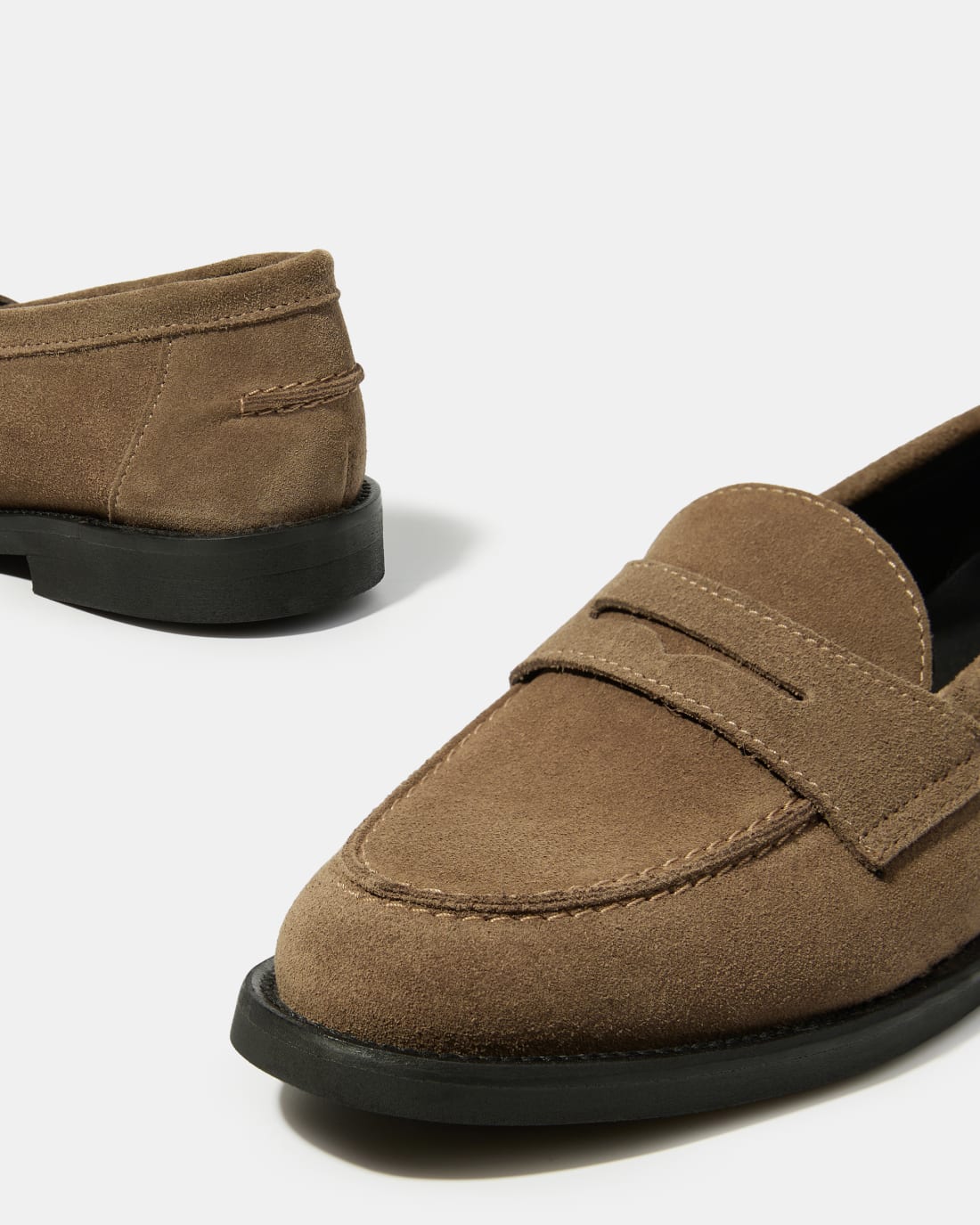 Бежевые замшевые лоферы - Image 4 of 5