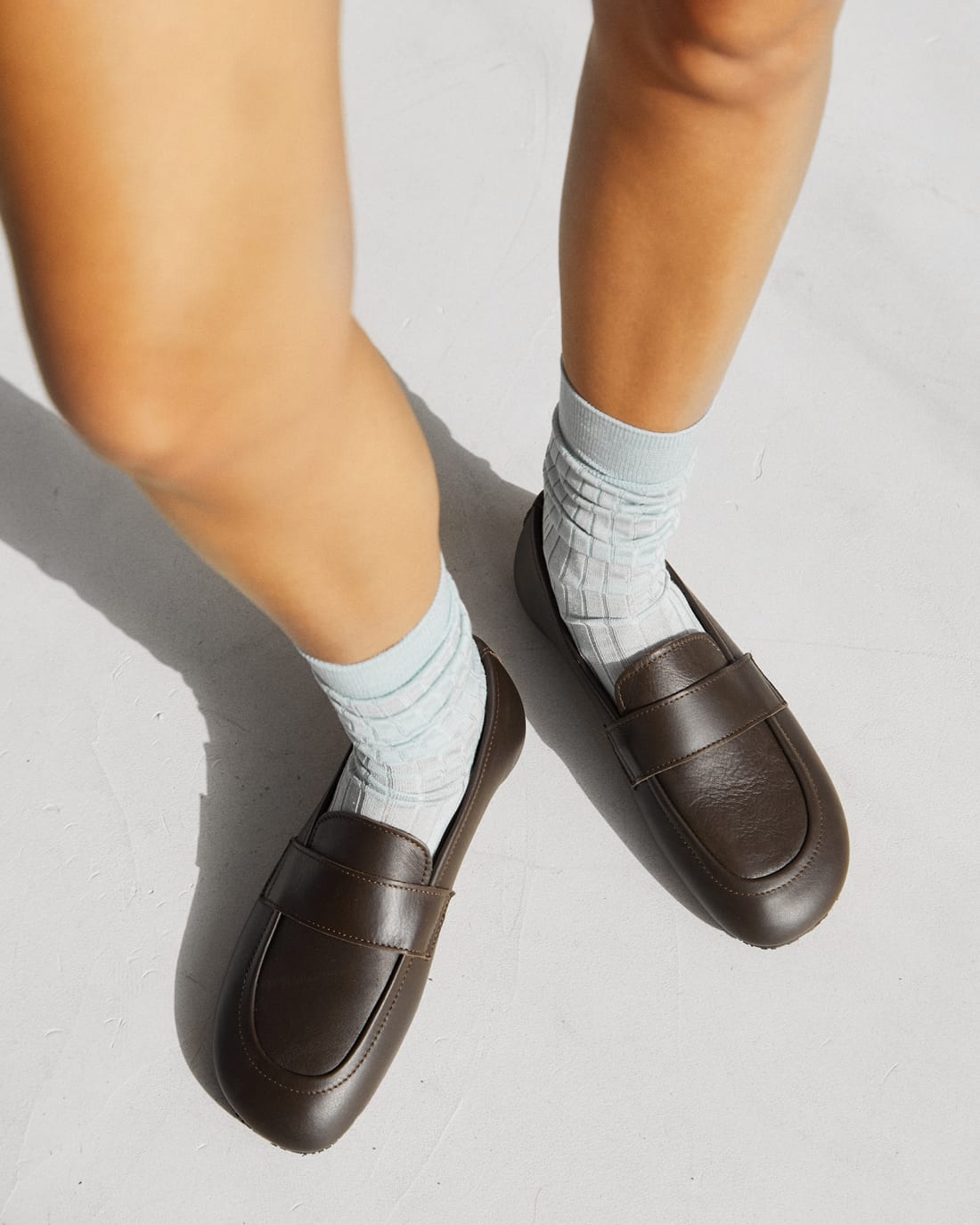 Темно-коричневые кожаные мокасины - Image 6 of 6