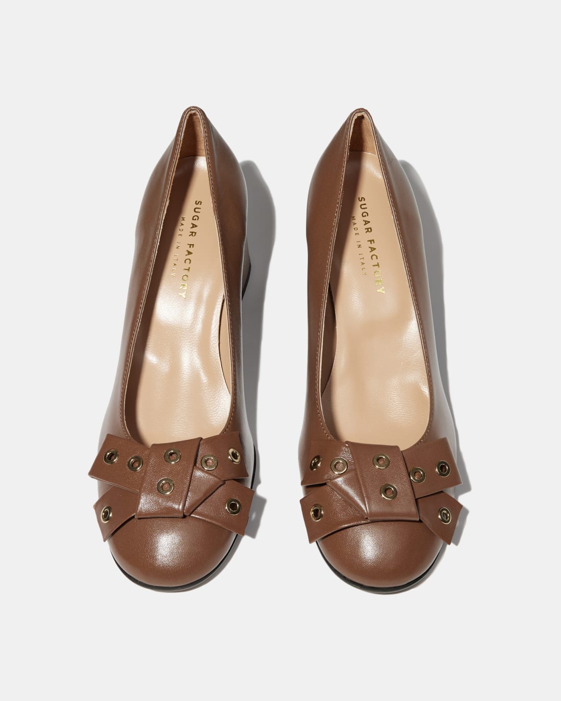 Коричневые туфли из натуральной кожи