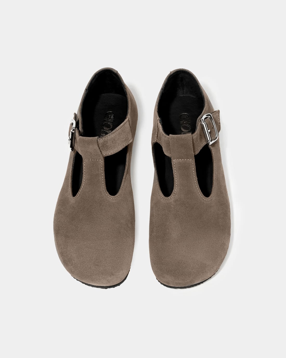 Бежево-серые замшевые туфли - Image 4 of 5