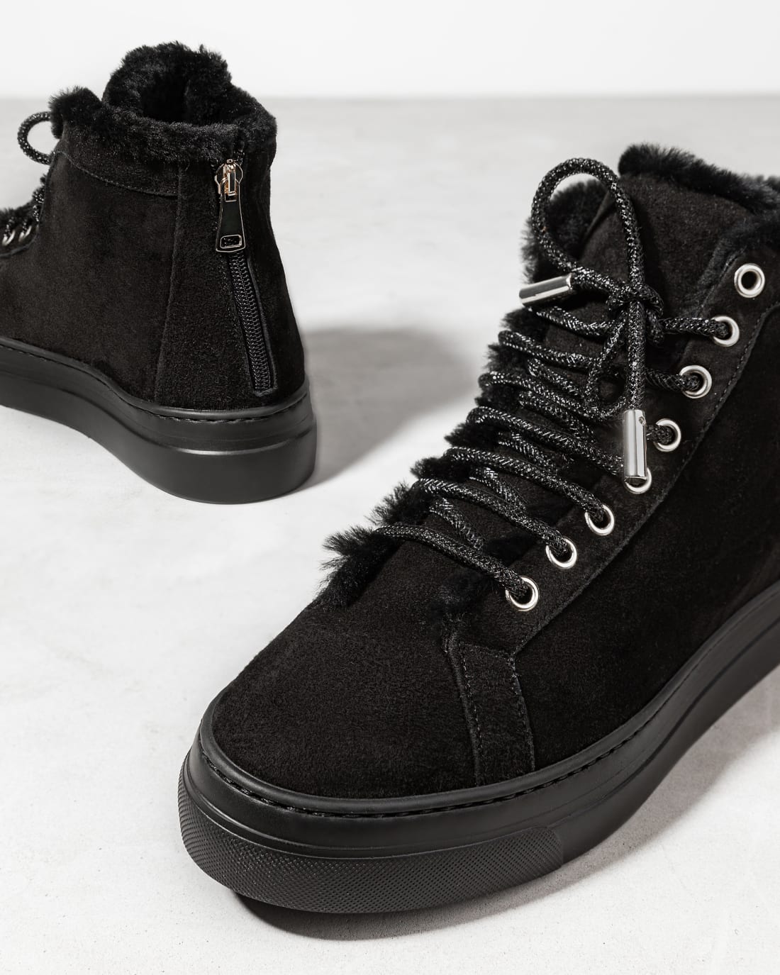 Черные замшевые кеды - Image 4 of 5