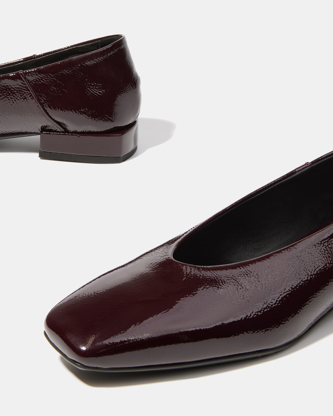 Темно-бордовые лаковые туфли - Image 4 of 6