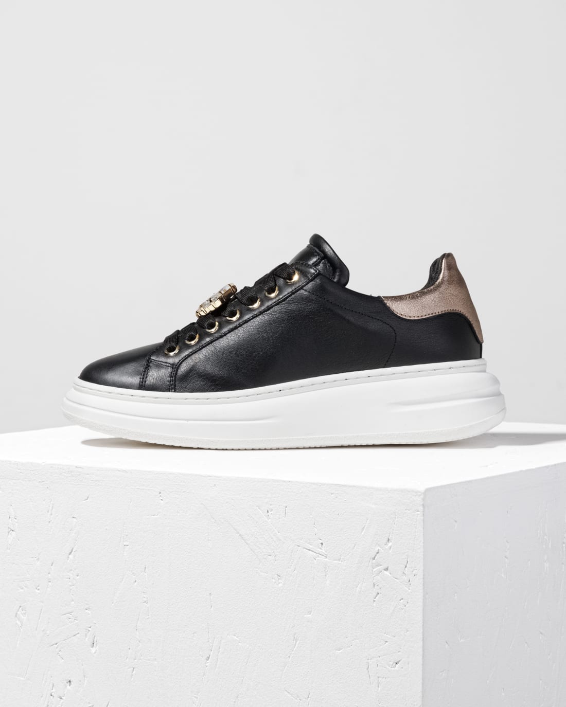 Черные кеды из натуральной кожи - Image 1 of 4