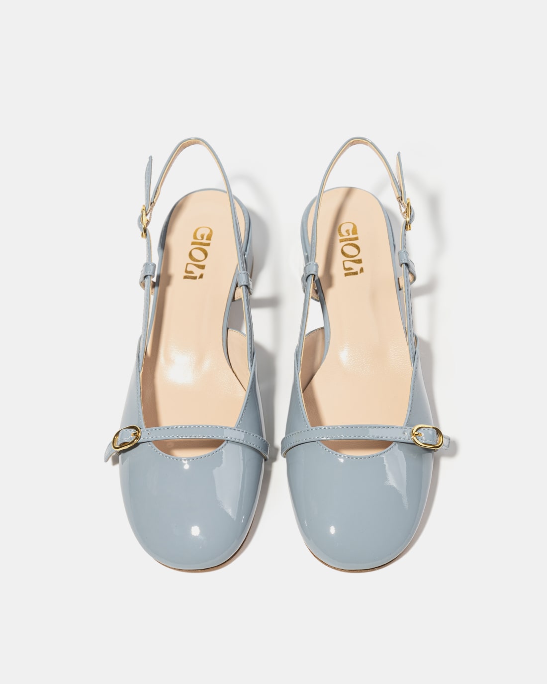 Голубые лакированные туфли на каблуке - Image 3 of 5