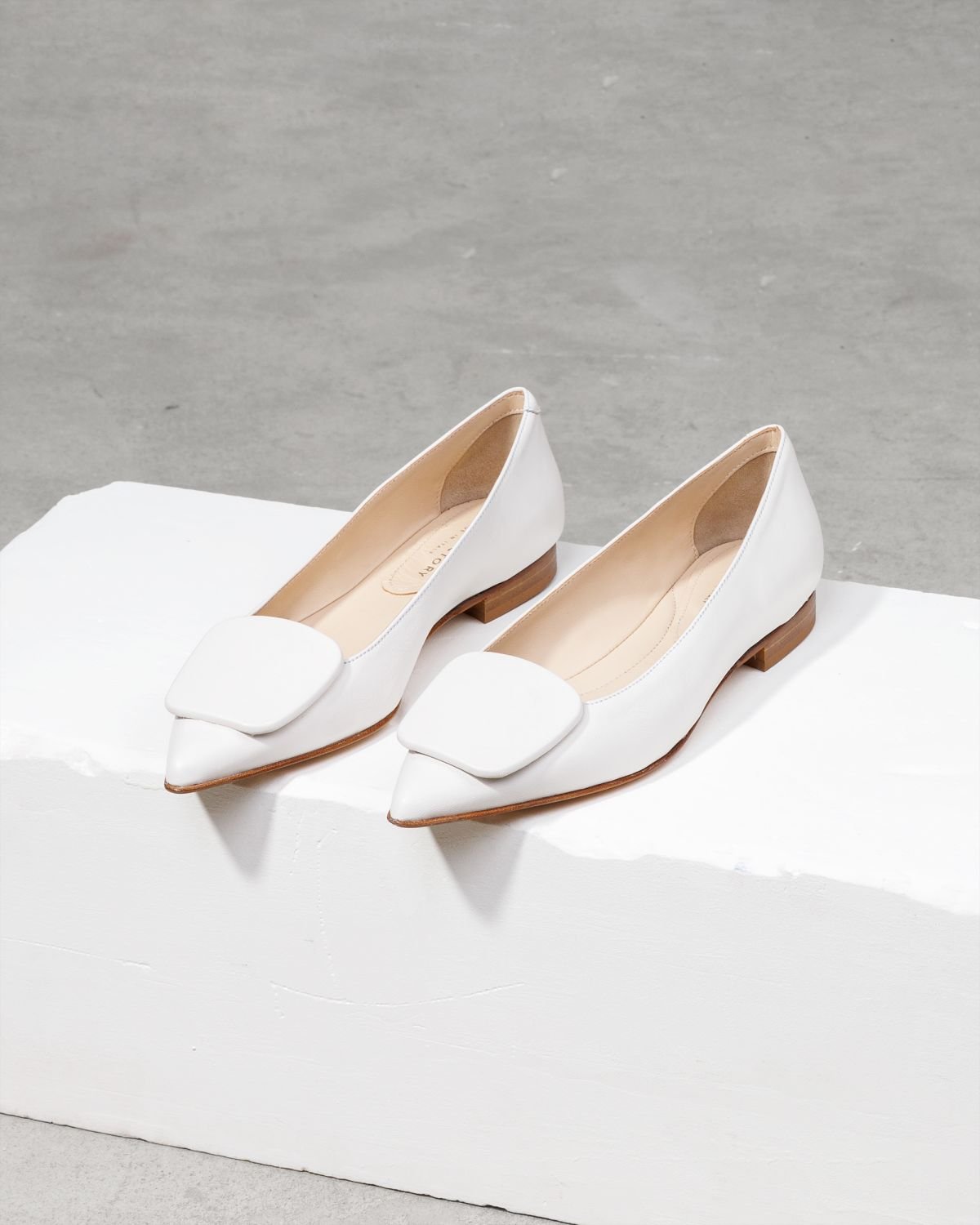 Белые кожаные туфли - Image 3 of 4
