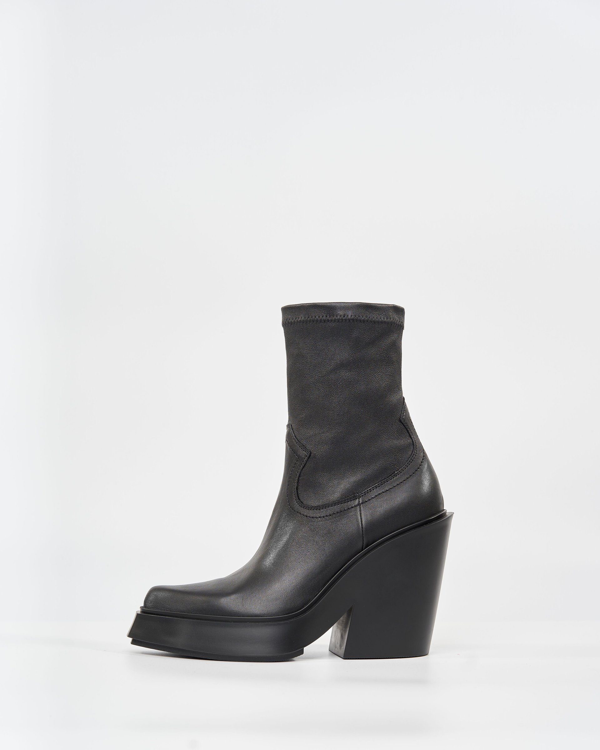 Черные кожаные ботильоны - Image 3 of 6