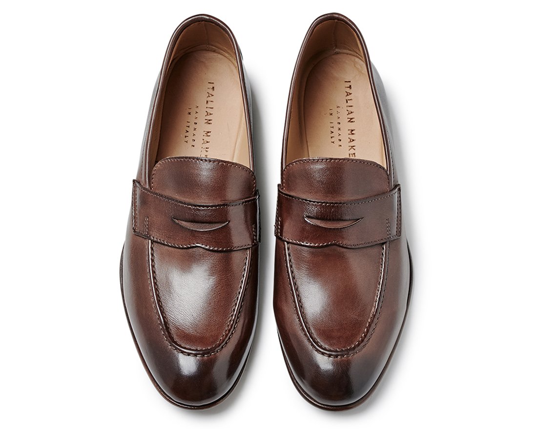 Мужские коричневые кожаные лоферы - Image 3 of 4