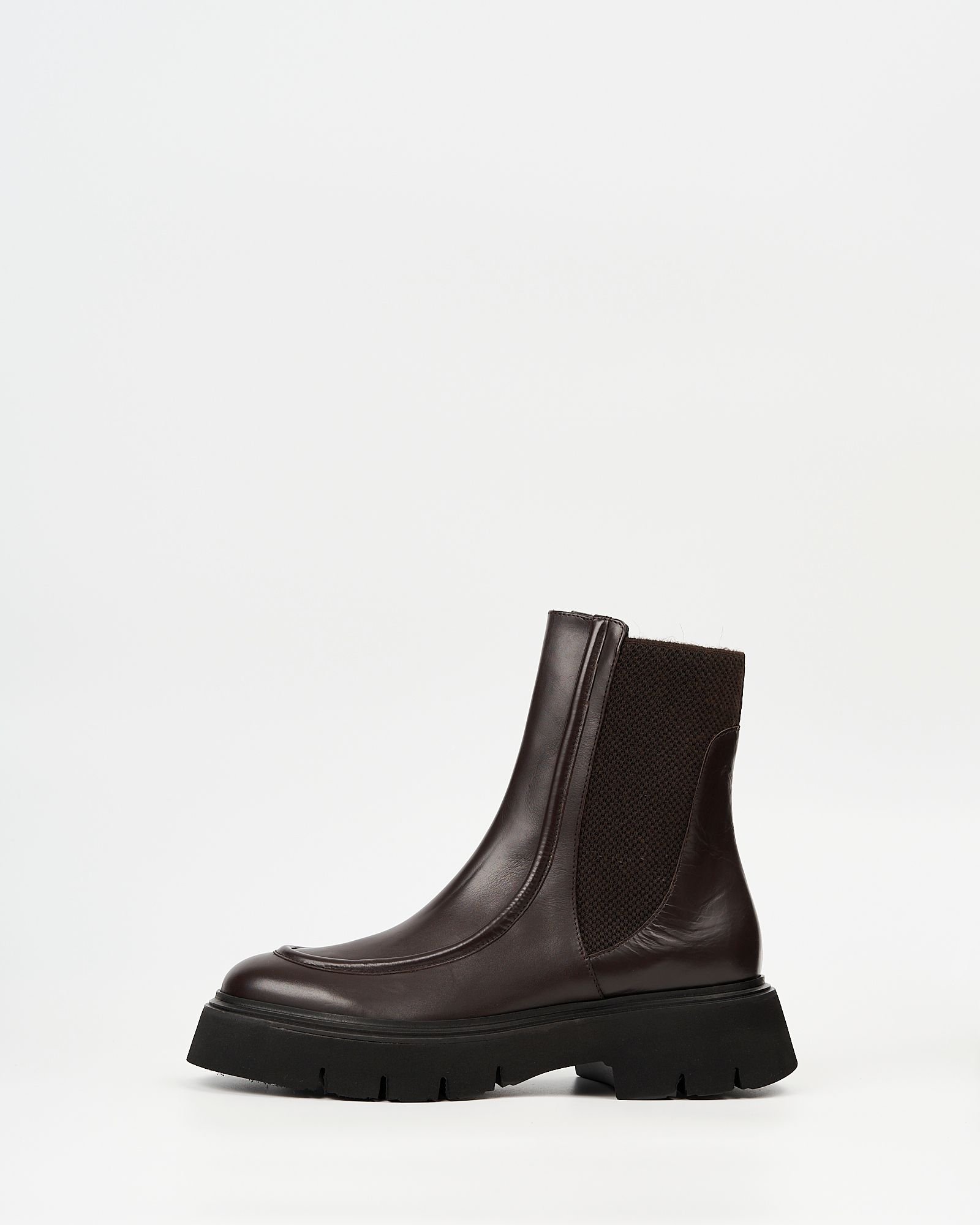 Коричневые кожаные челси - Main image