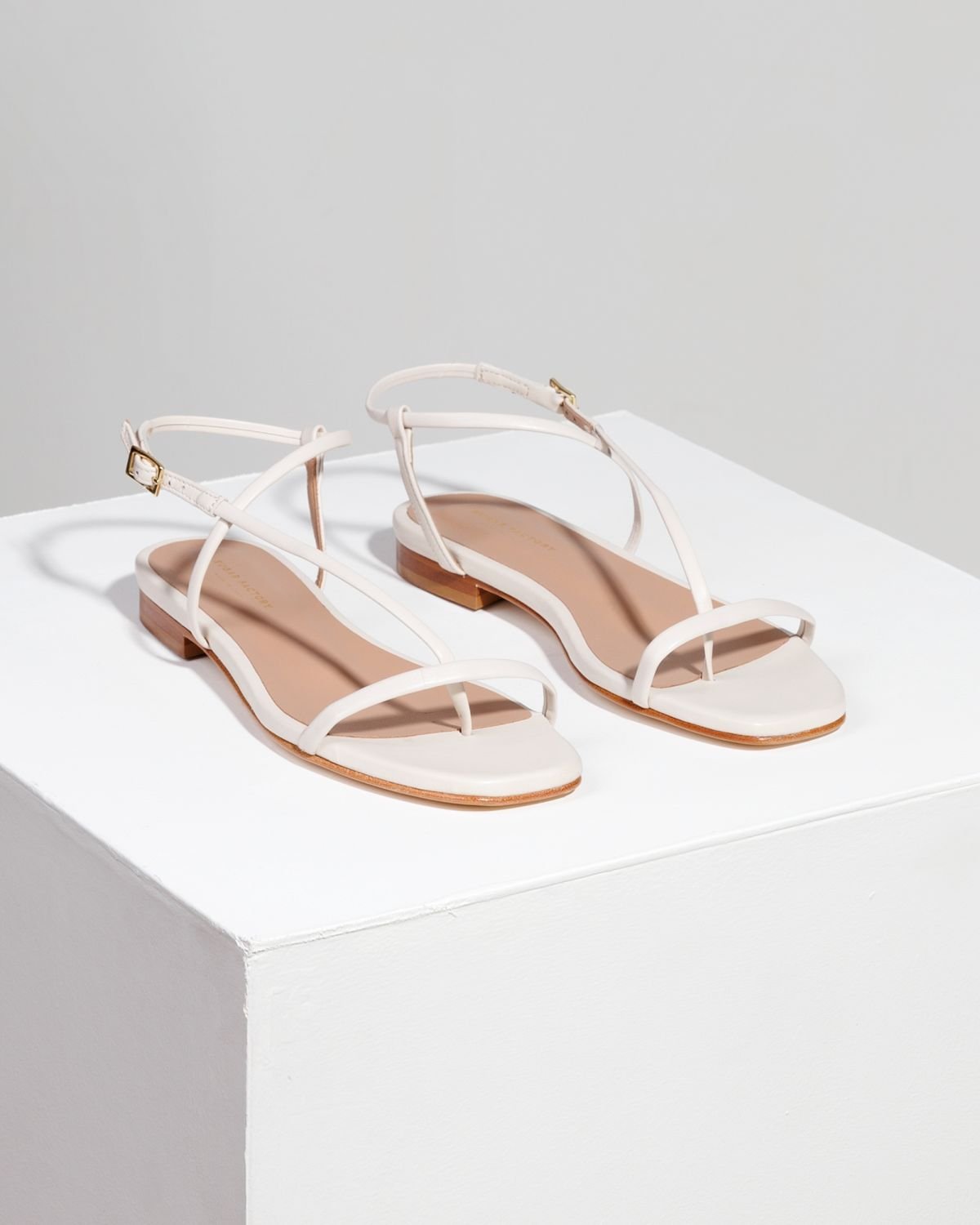 Белые кожаные босоножки - Image 3 of 4