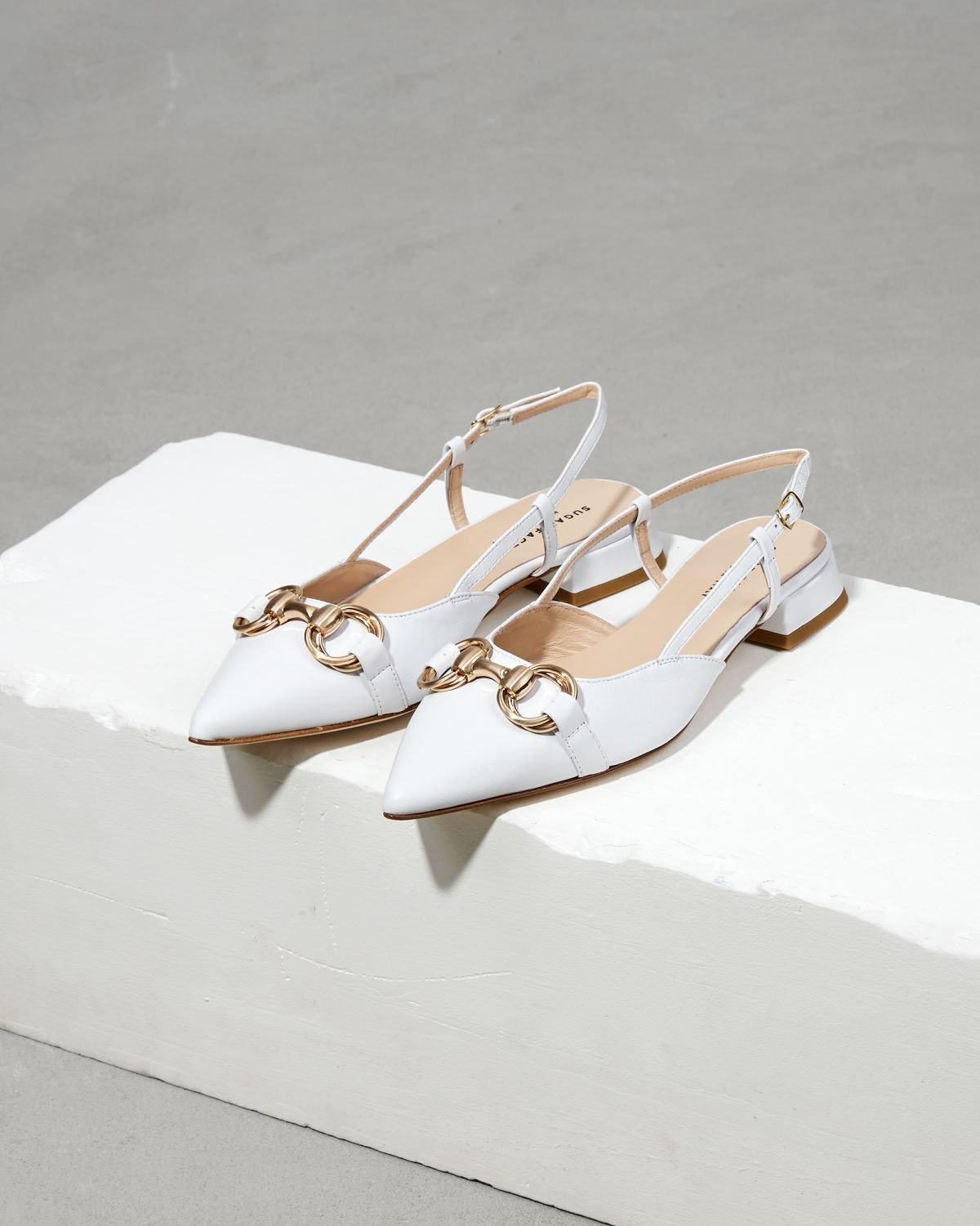 Белые кожаные туфли - Image 3 of 7