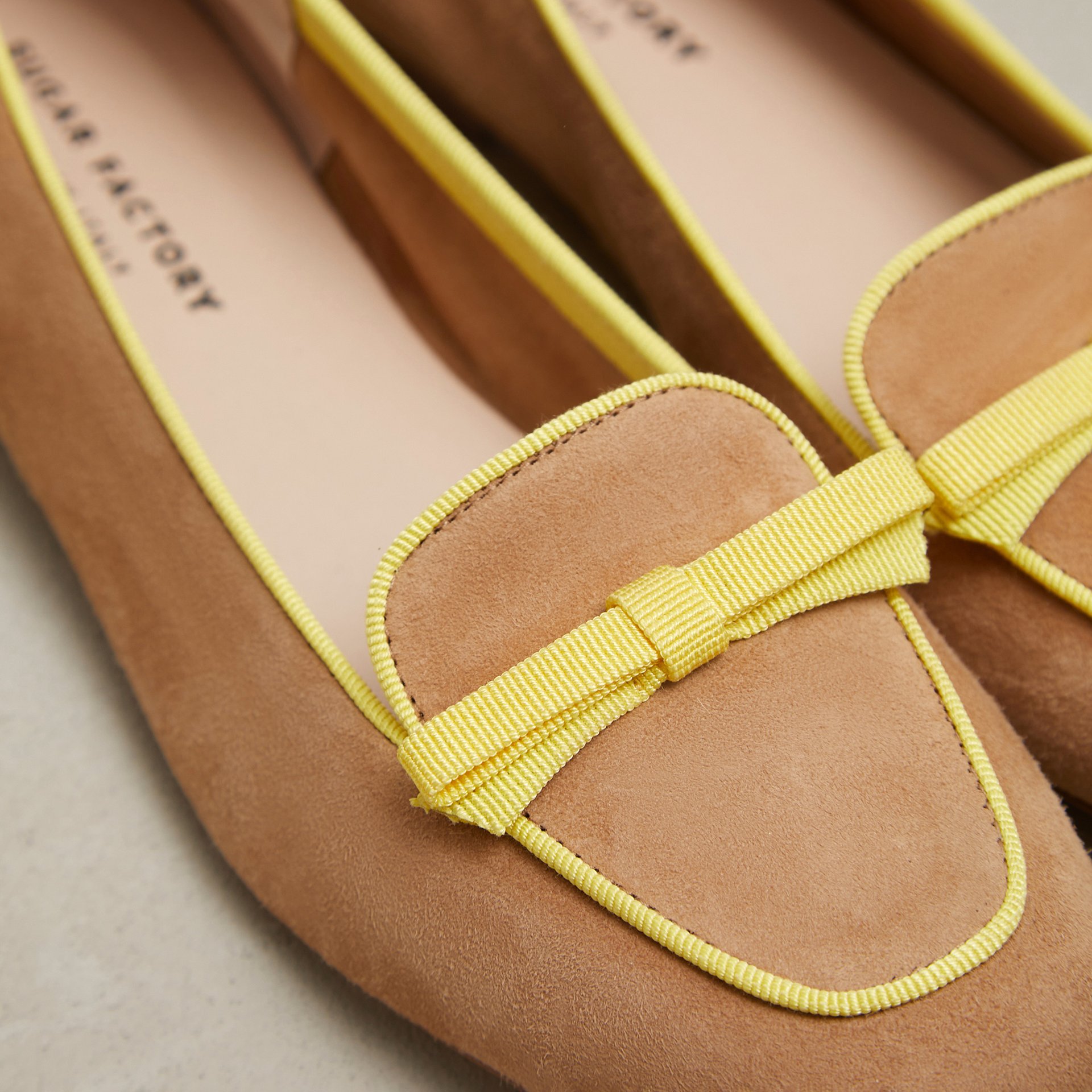 Песочные замшевые лоферы - Image 3 of 5