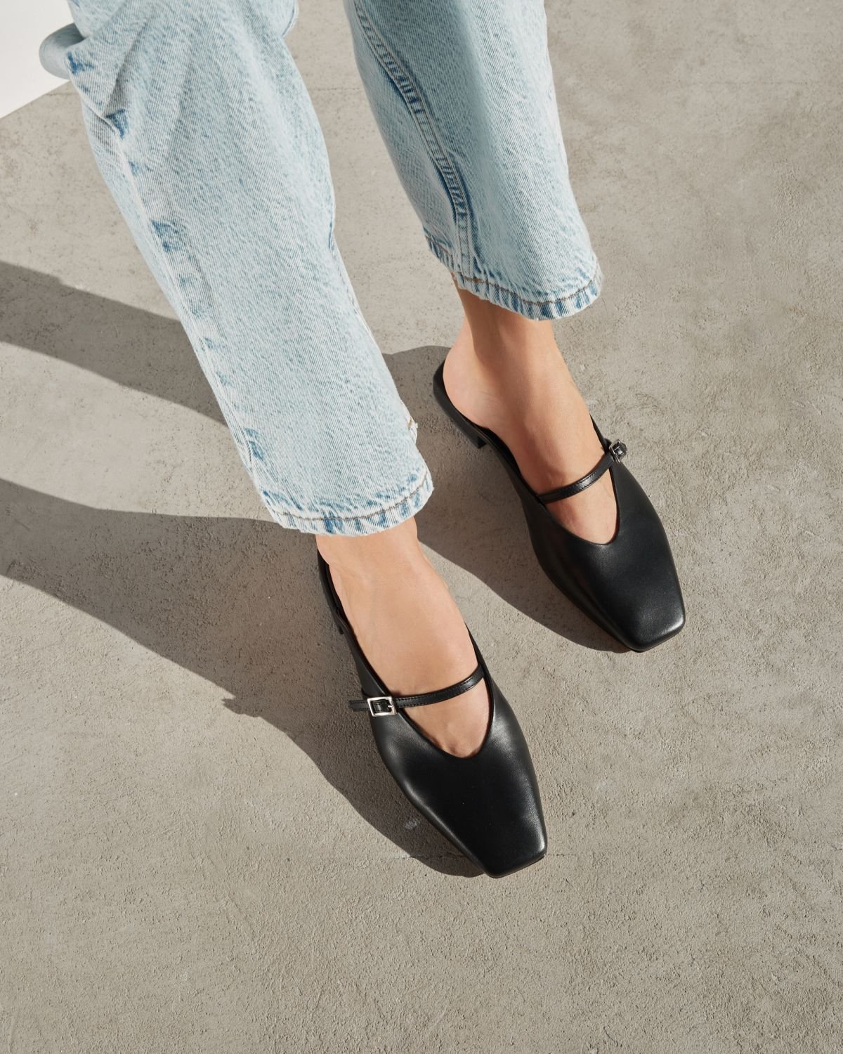 Черные кожаные слиперы - Image 5 of 6