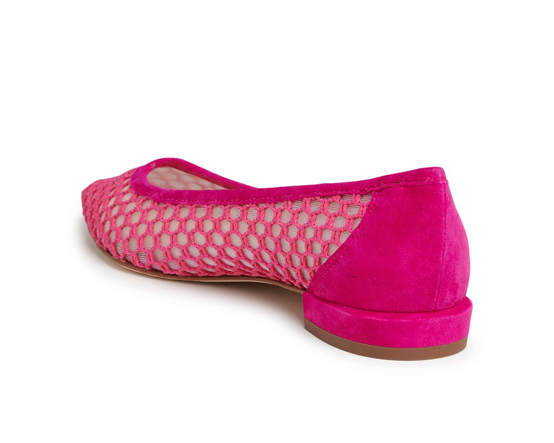 Розовые текстильные балетки - Image 3 of 5