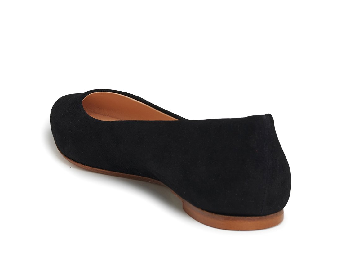 Черные замшевые балетки - Image 3 of 5