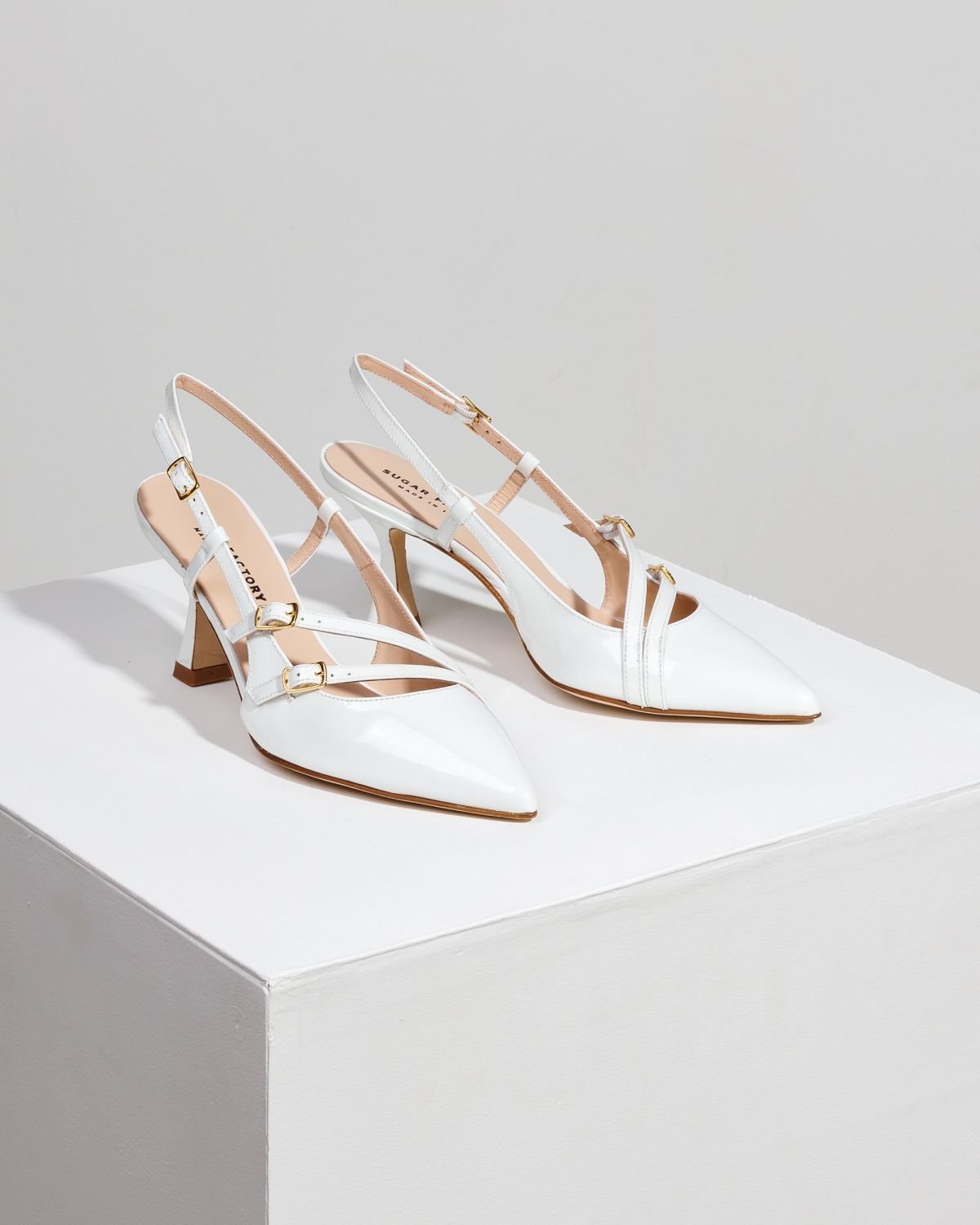 Белые кожаные туфли - Image 3 of 6