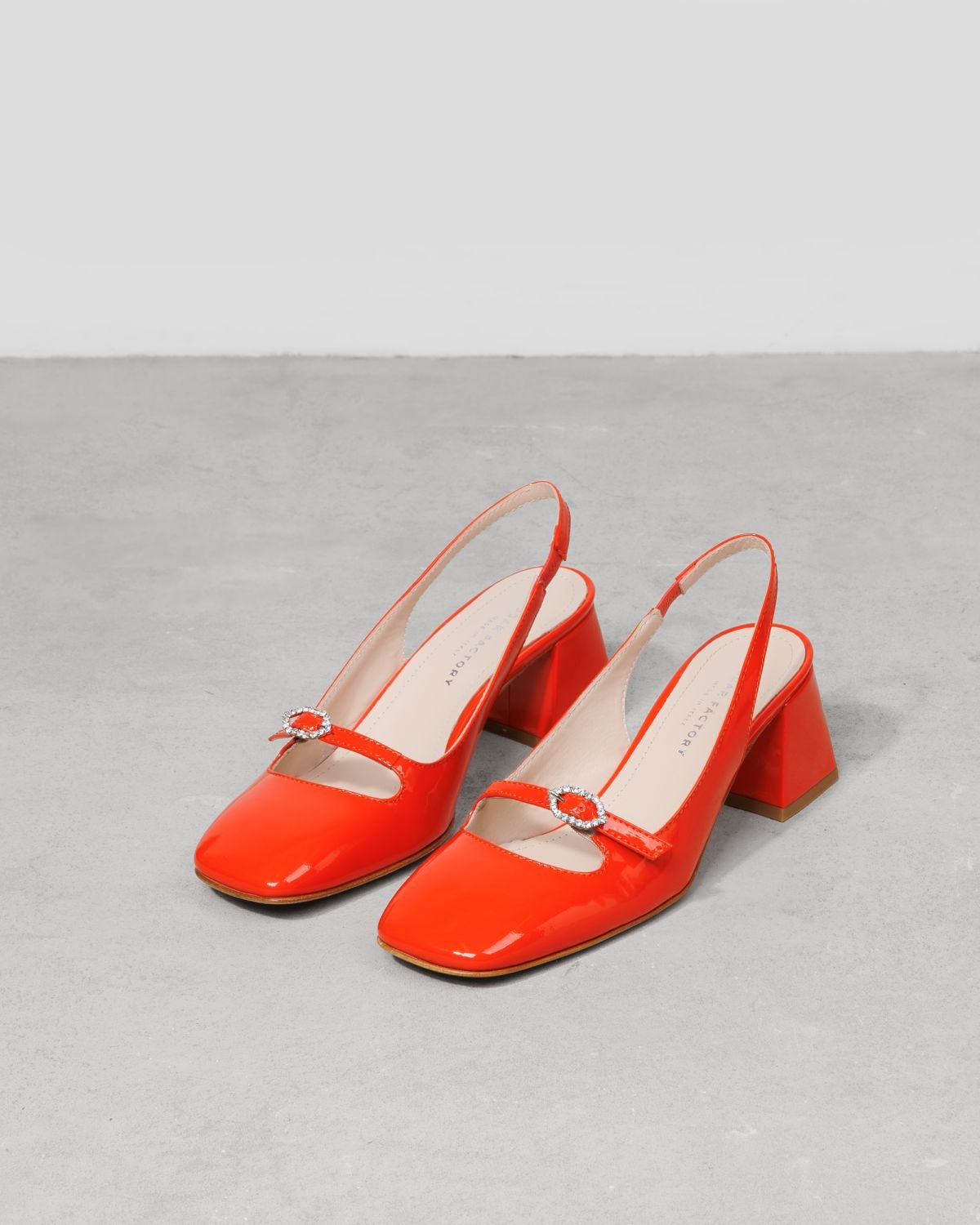 Темно-оранжевые кожаные туфли - Image 3 of 7