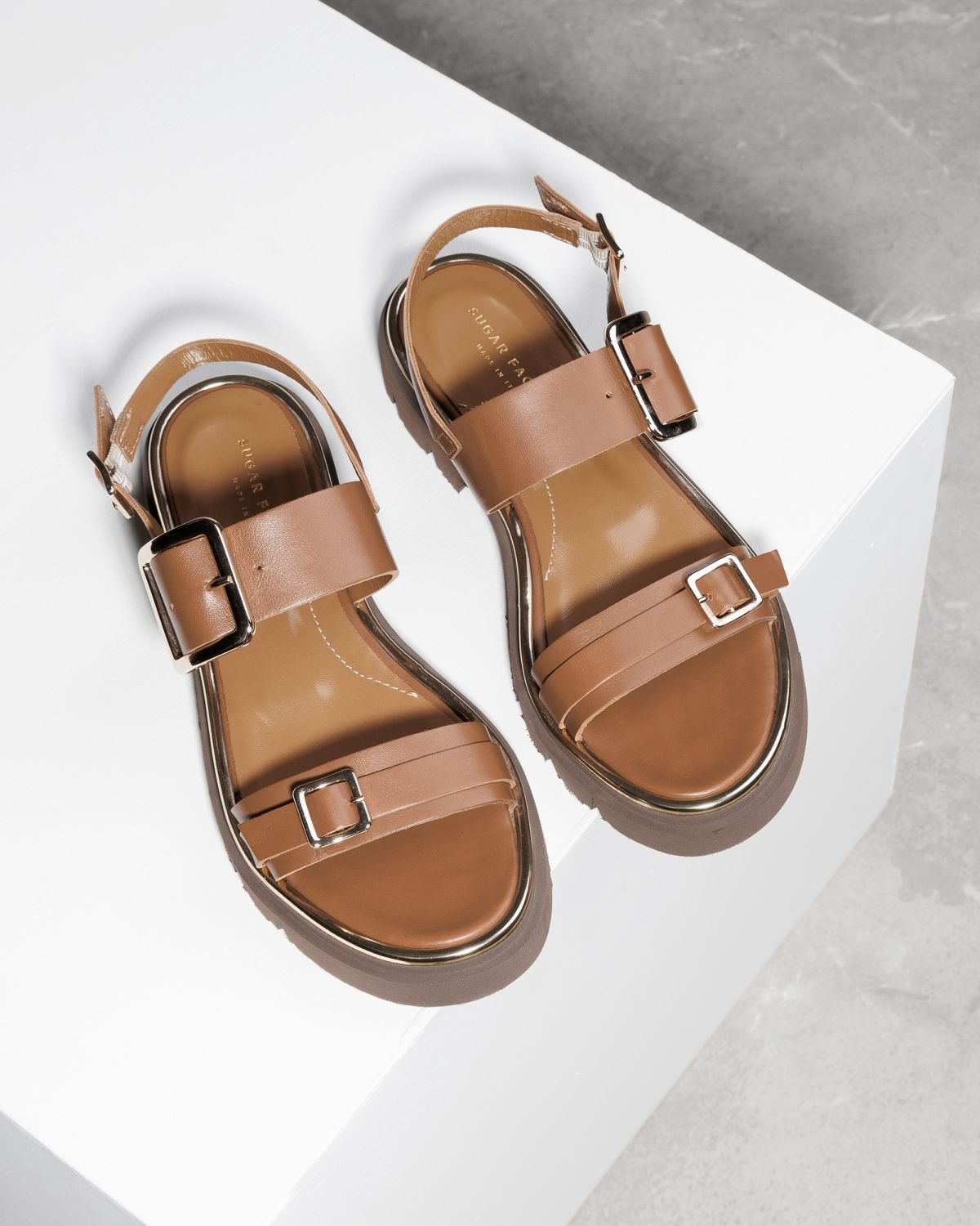 Коричневые кожаные сандалии - Image 2 of 4