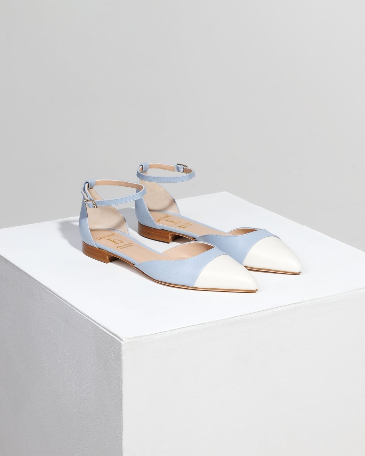 Голубые кожаные туфли - Image 3 of 6