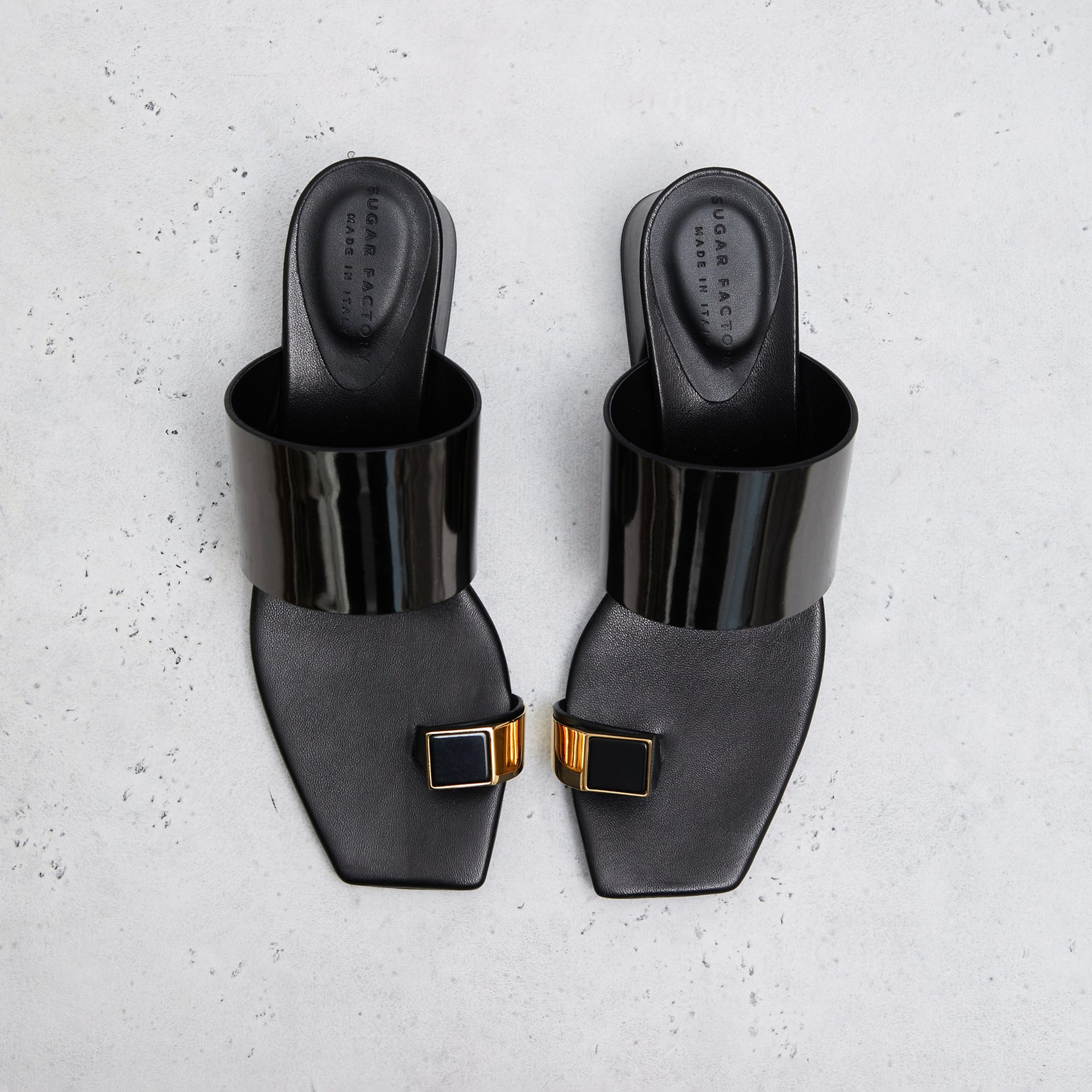 Черные кожаные мюли - Image 2 of 5