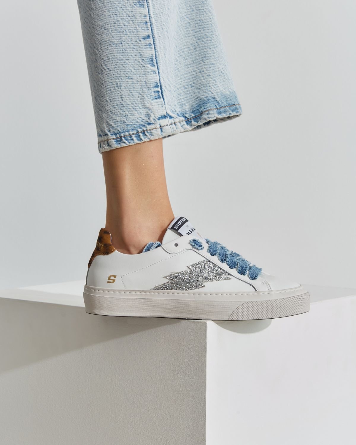 Белые кожаные кеды - Image 5 of 7