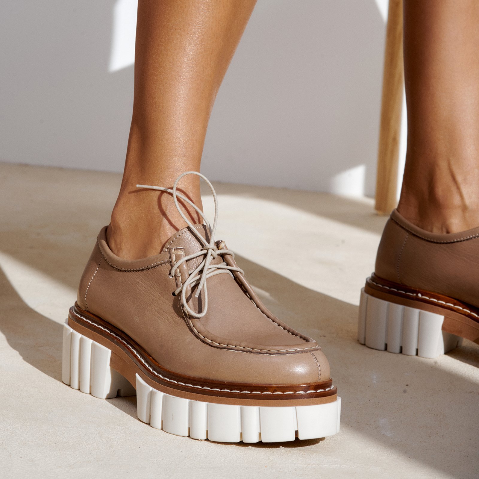 Коричневые кожаные лоферы - Image 5 of 5