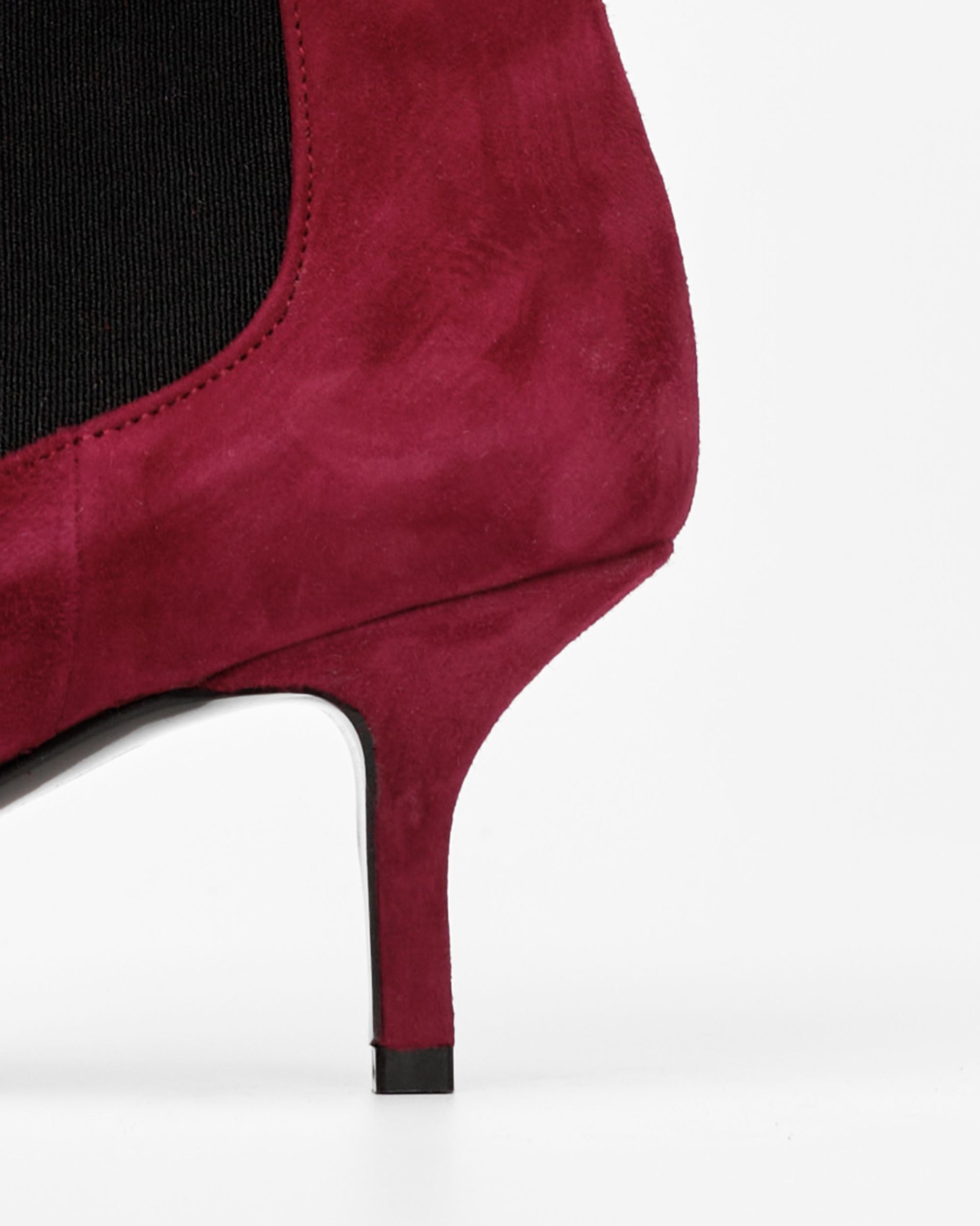 Бордовые замшевые ботильоны - Image 5 of 6