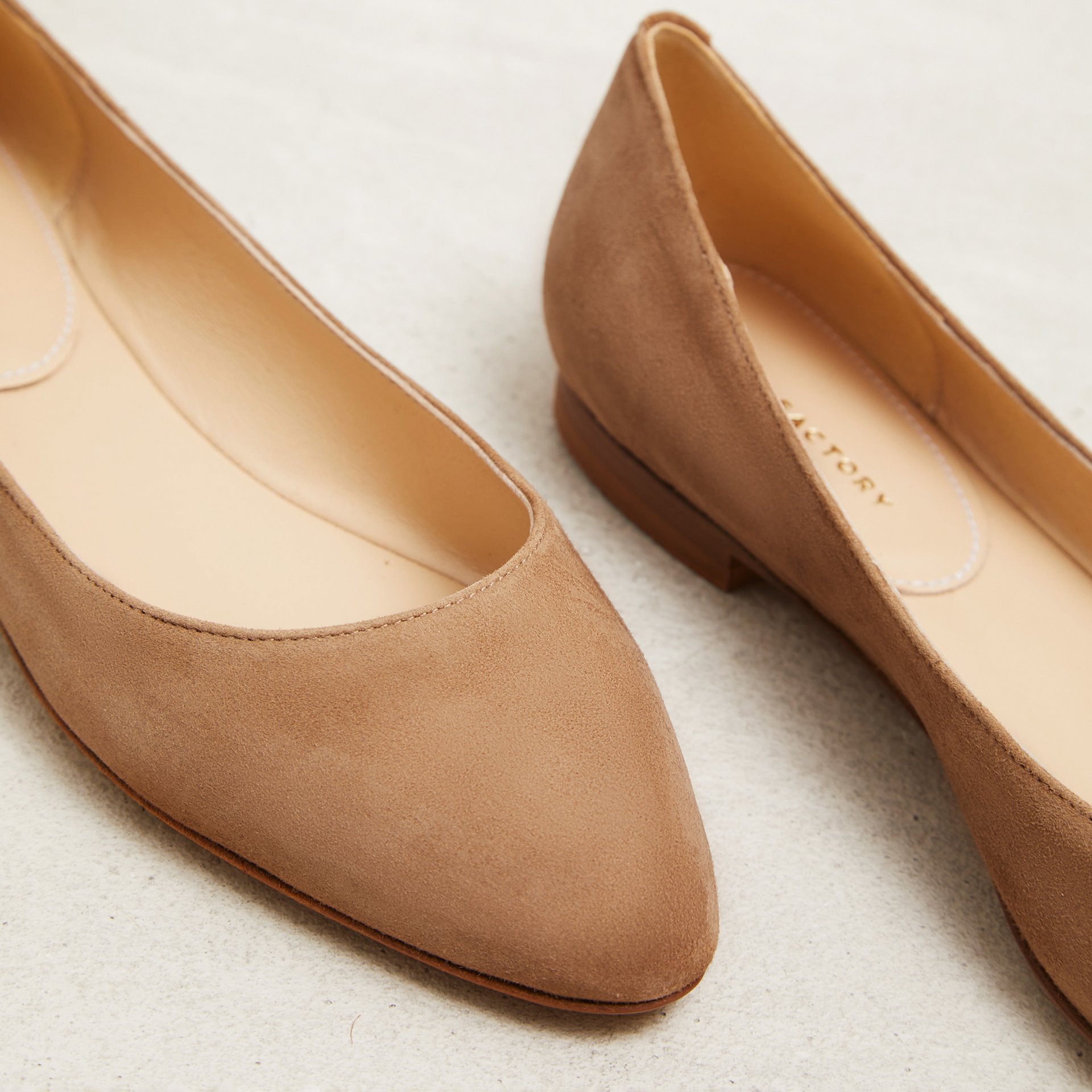 Коричневые замшевые балетки - Image 3 of 5