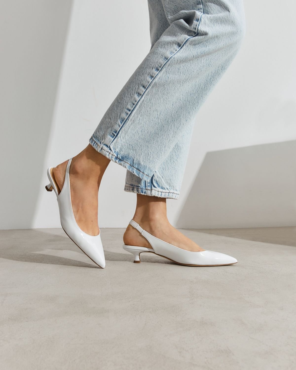 Белые кожаные туфли - Image 6 of 6