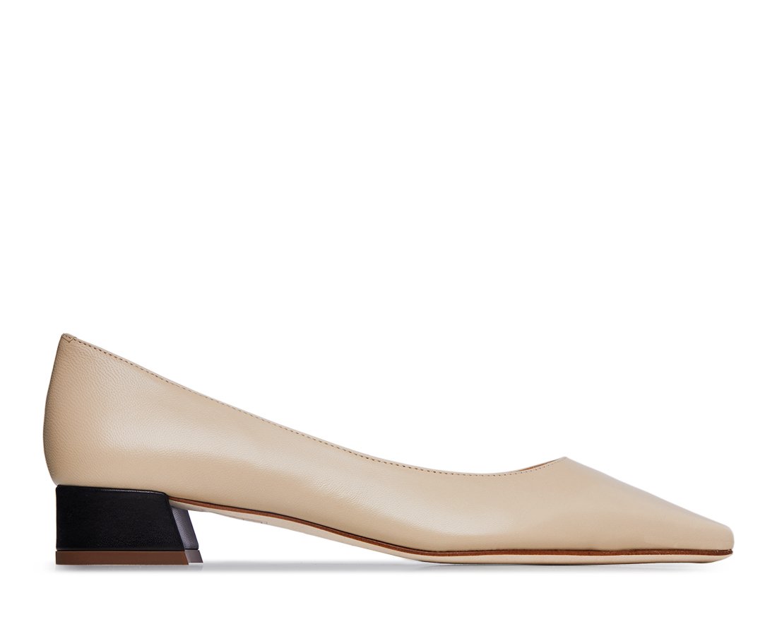 Светло-бежевые кожаные туфли - Main image