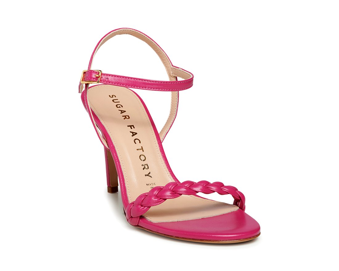 Розовые кожаные босоножки - Image 2 of 5