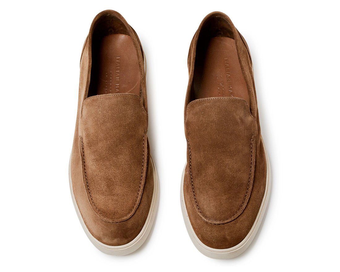 Мужские коричневые замшевые лоферы - Image 3 of 4