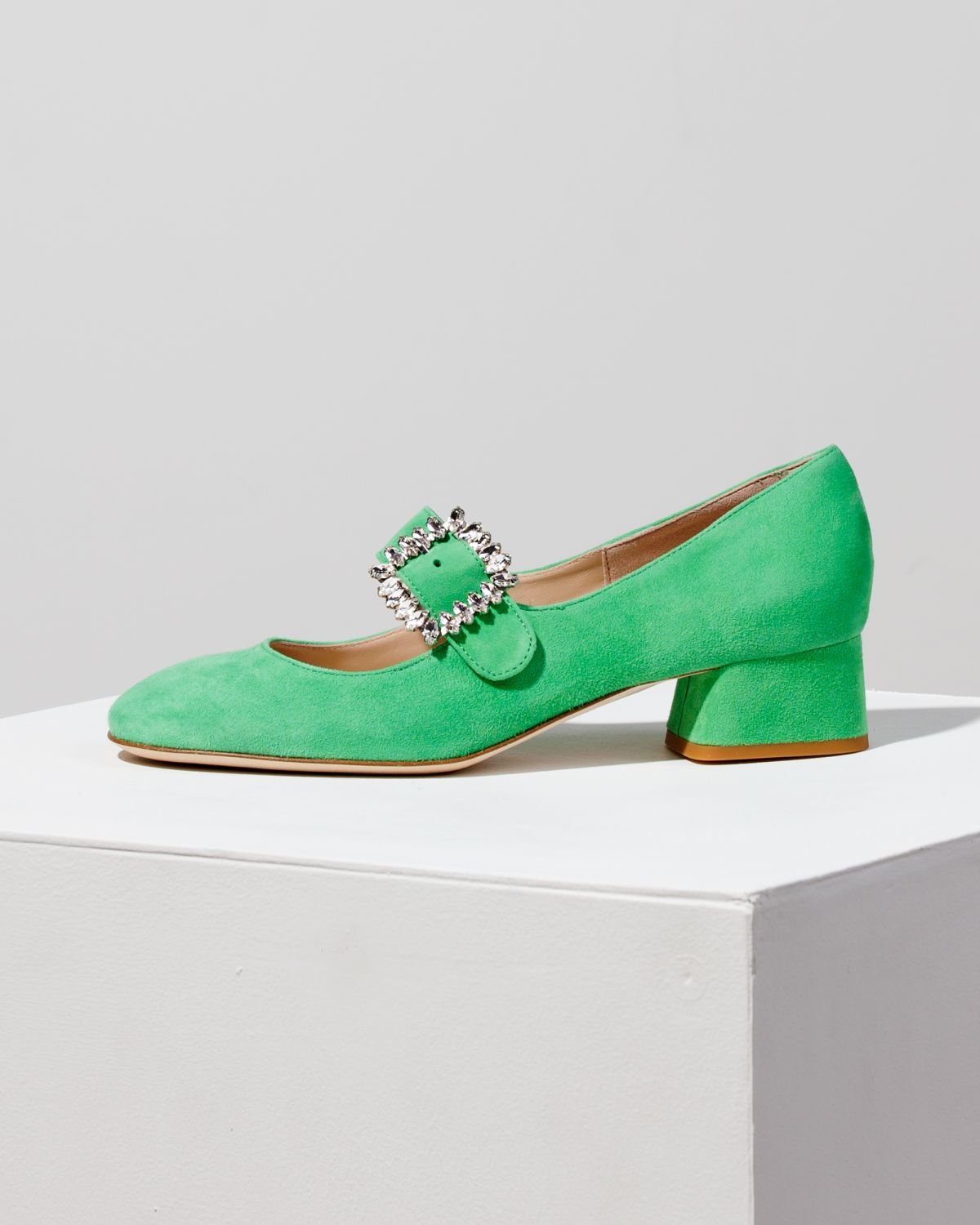Зеленые замшевые туфли - Main image