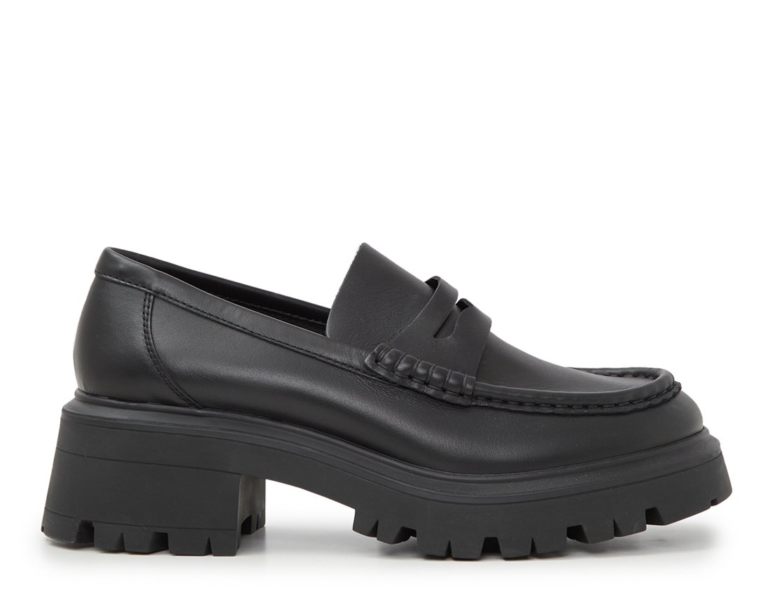 Черные кожаные лоферы - Main image