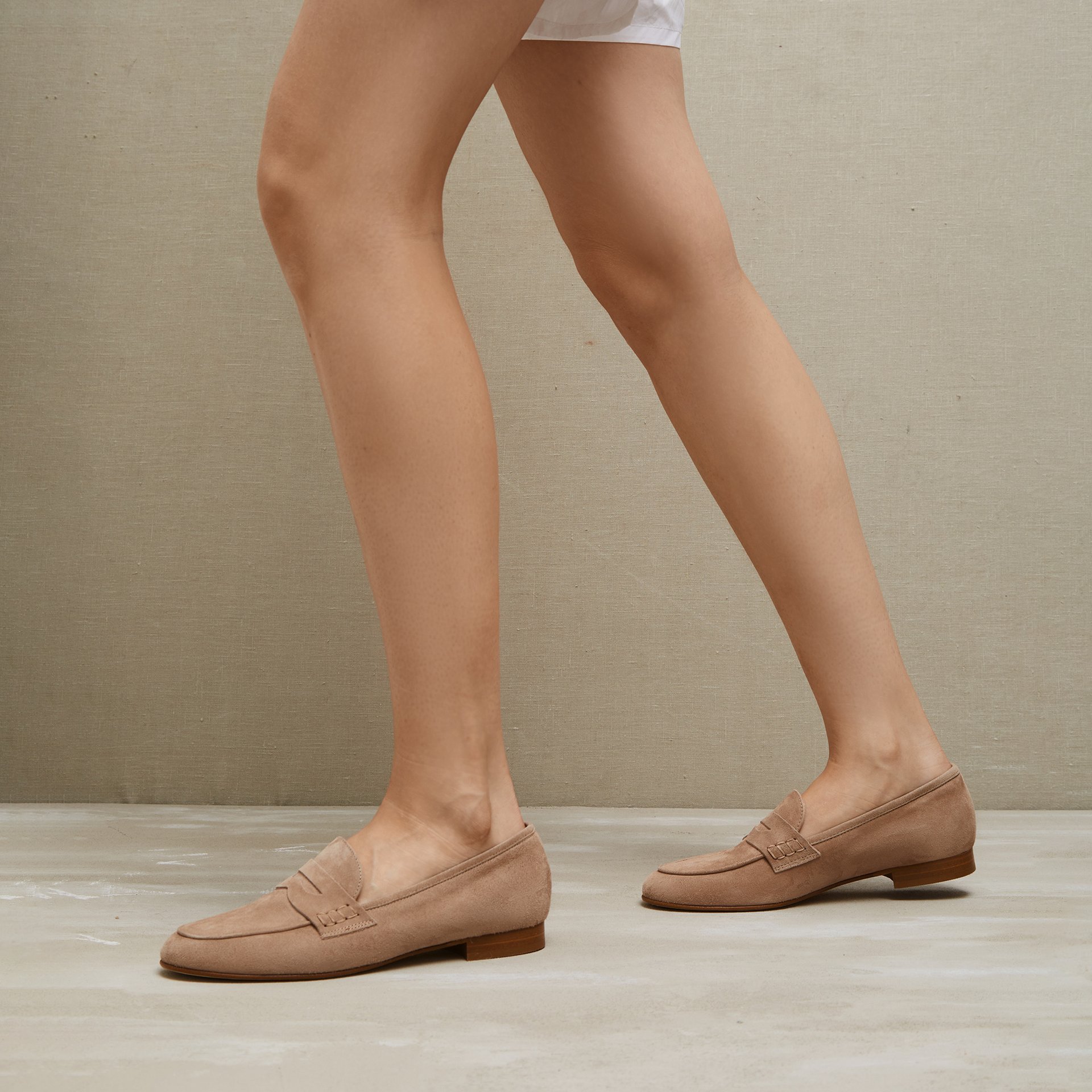 Бежевые замшевые лоферы - Image 5 of 5