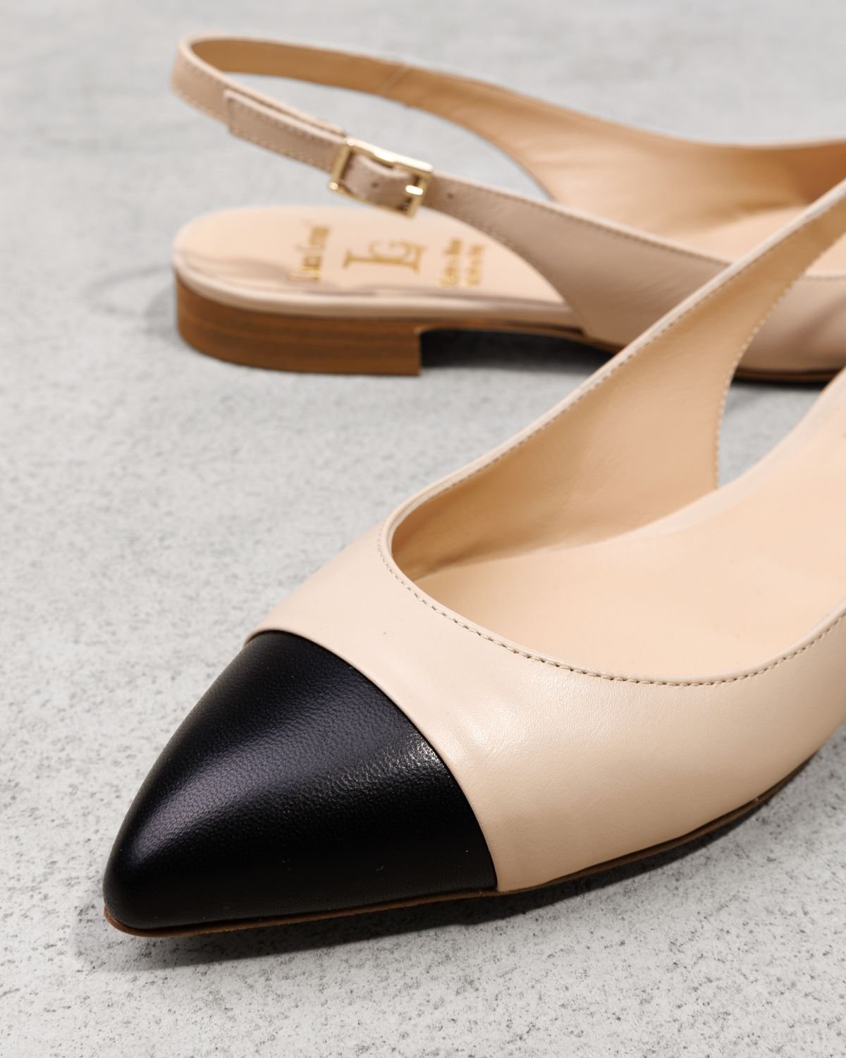 Бежевые кожаные туфли - Image 4 of 4