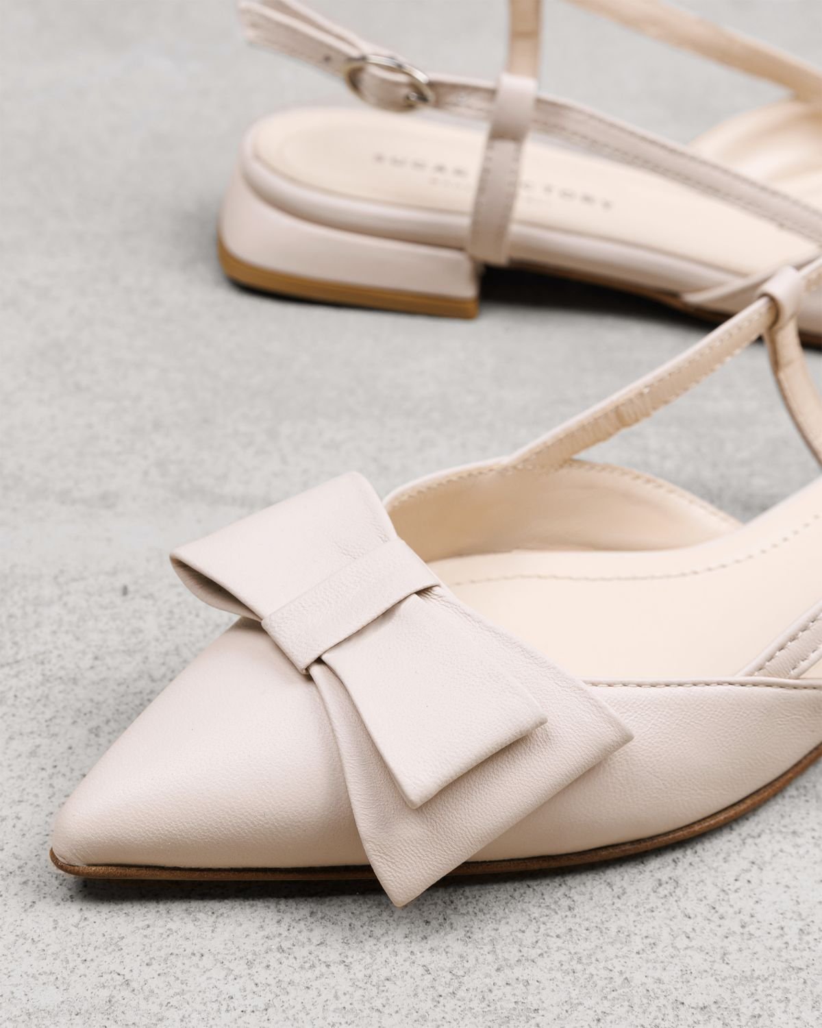 Светло-пудровые кожаные туфли - Image 4 of 6