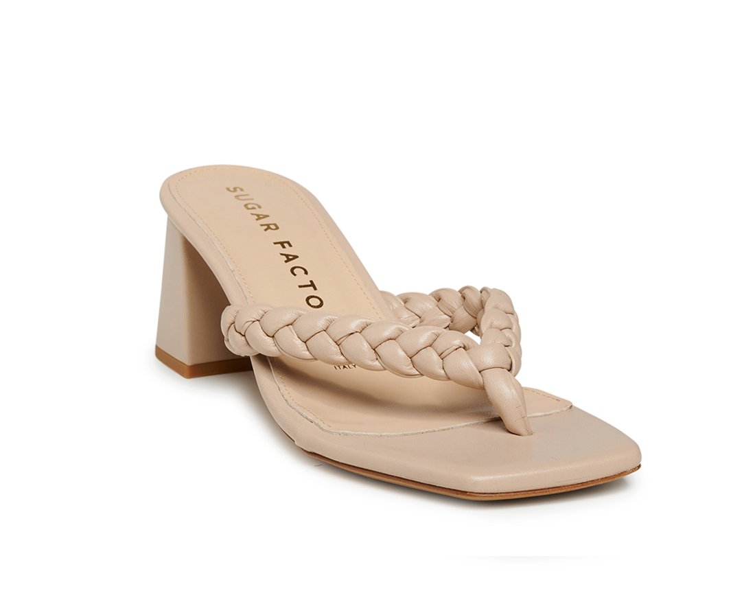 Бежевые кожаные мюли - Image 2 of 5