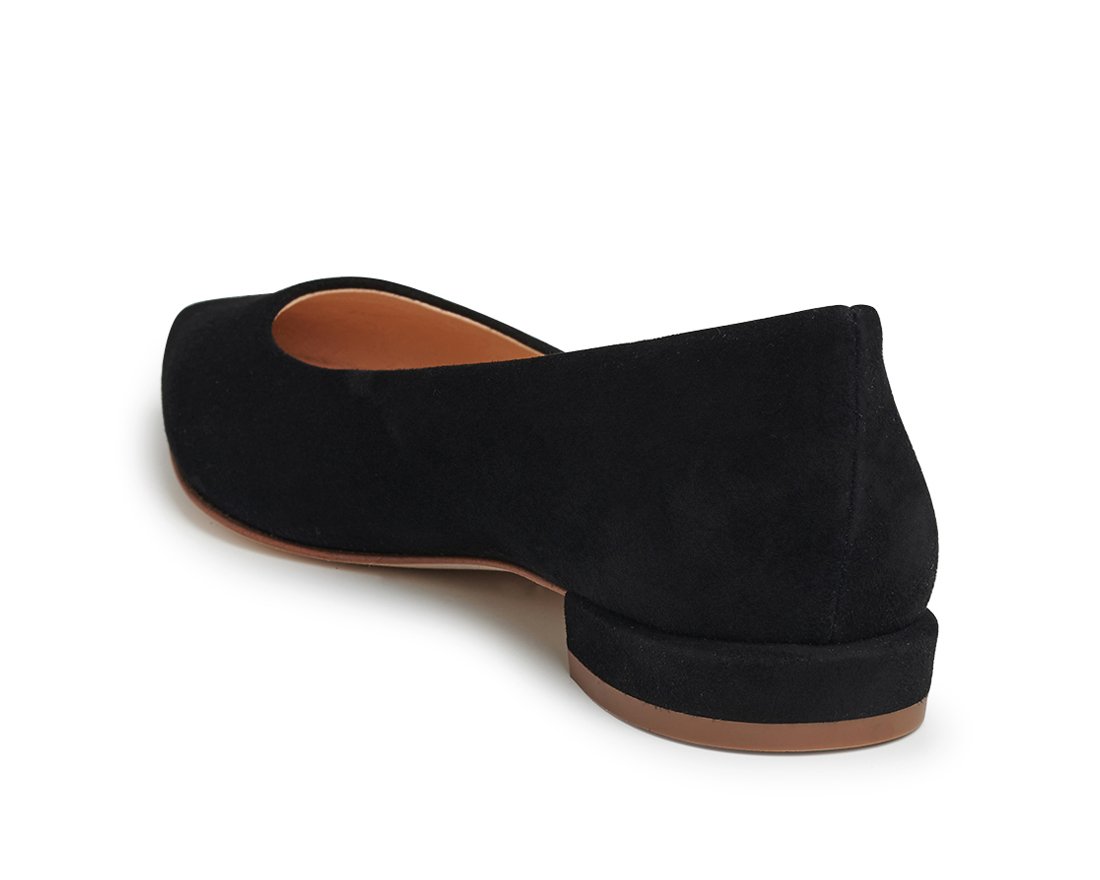 Черные замшевые балетки - Image 3 of 5