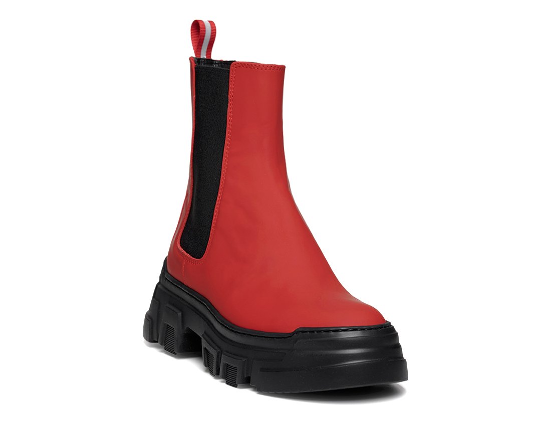 Красные  кожаные челси - Image 2 of 4