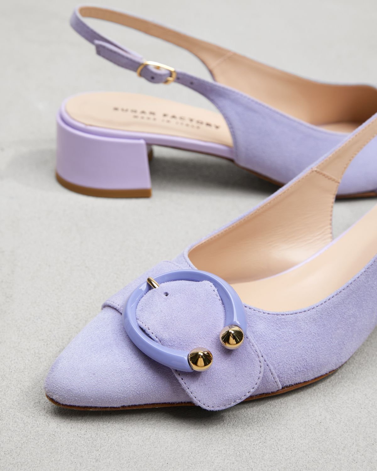 Лавандовые замшевые туфли - Image 4 of 6