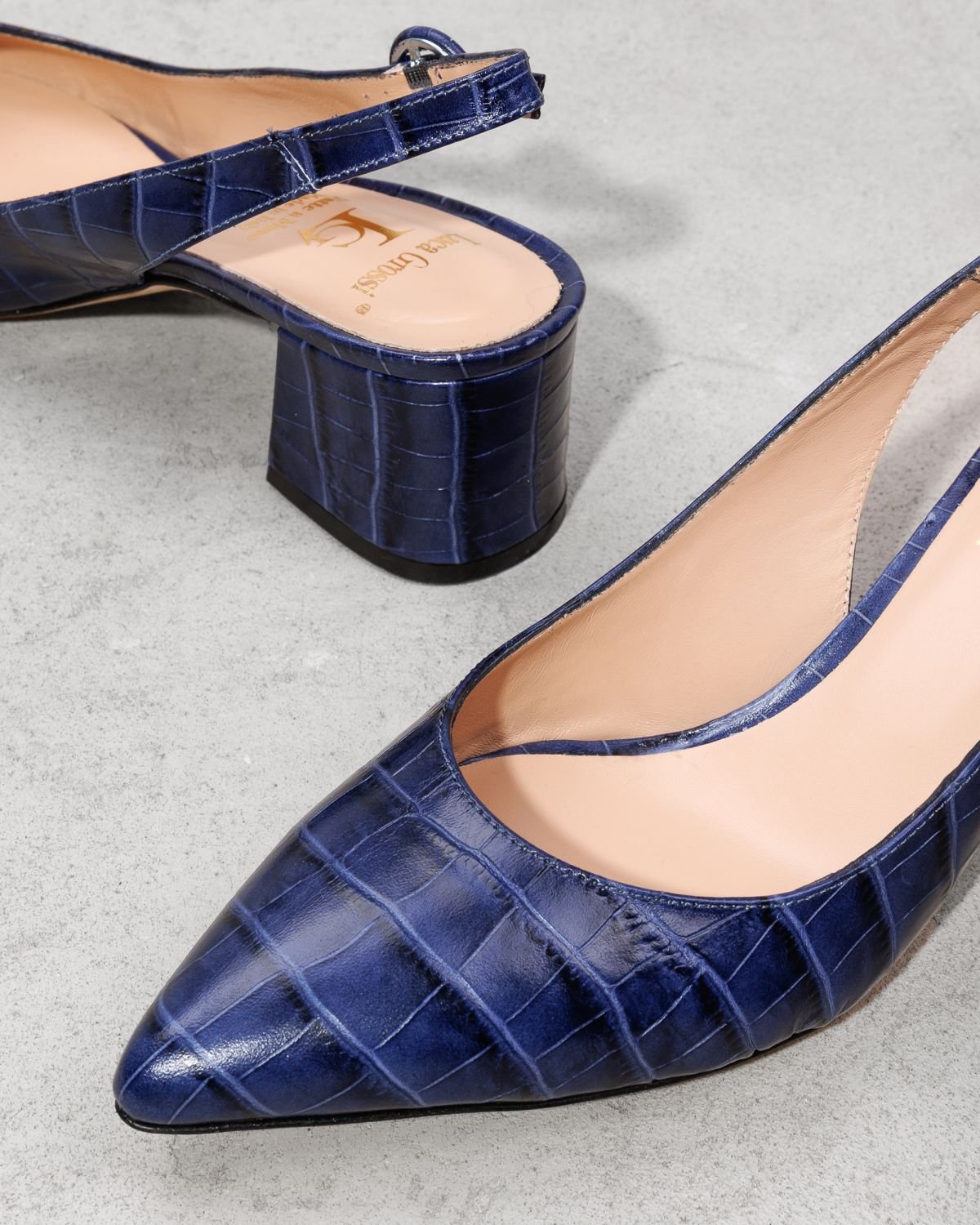 Темно-синие кожаные туфли - Image 4 of 4