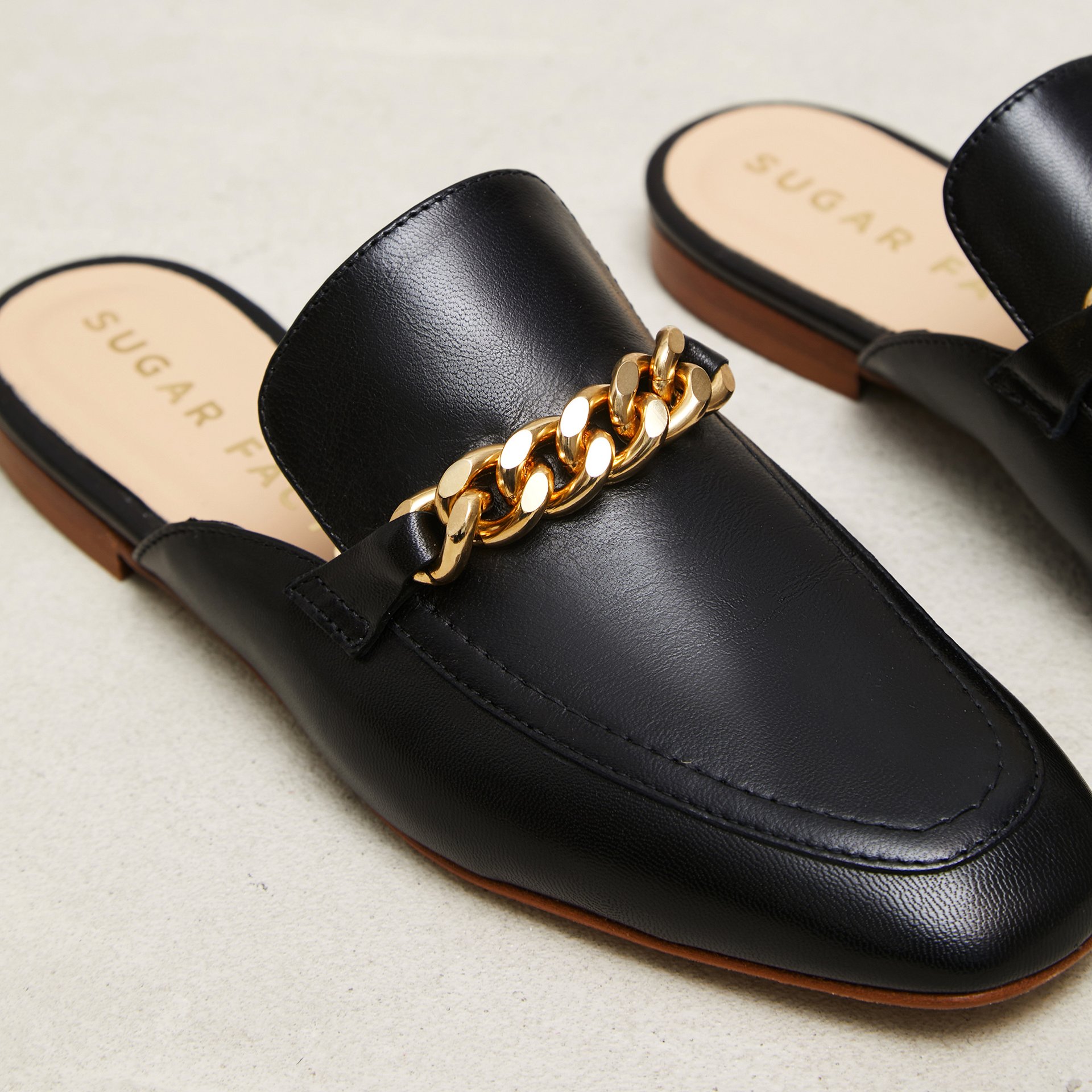 Черные кожаные слиперы - Image 3 of 4