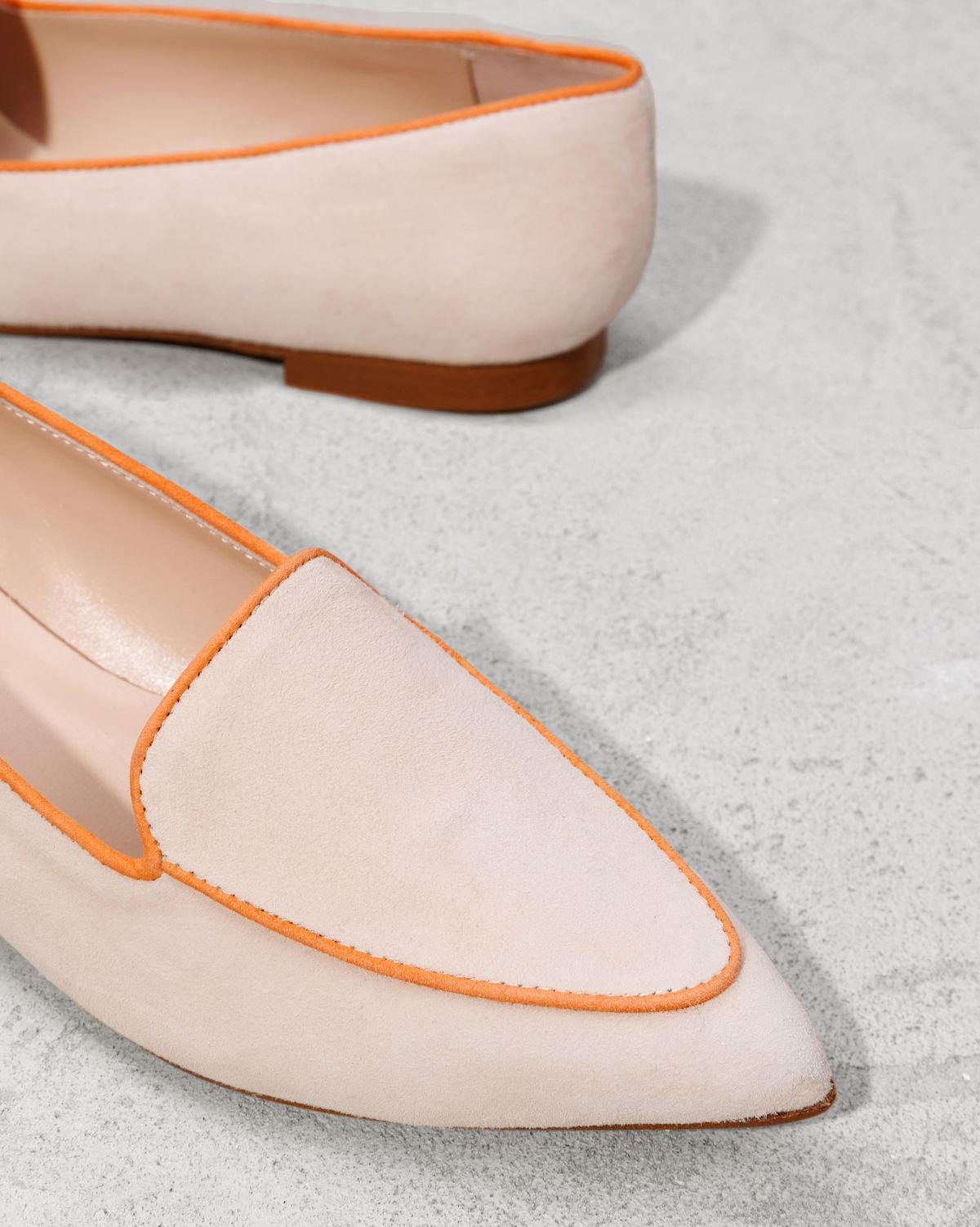 Светло-бежевые замшевые лоферы - Image 4 of 4