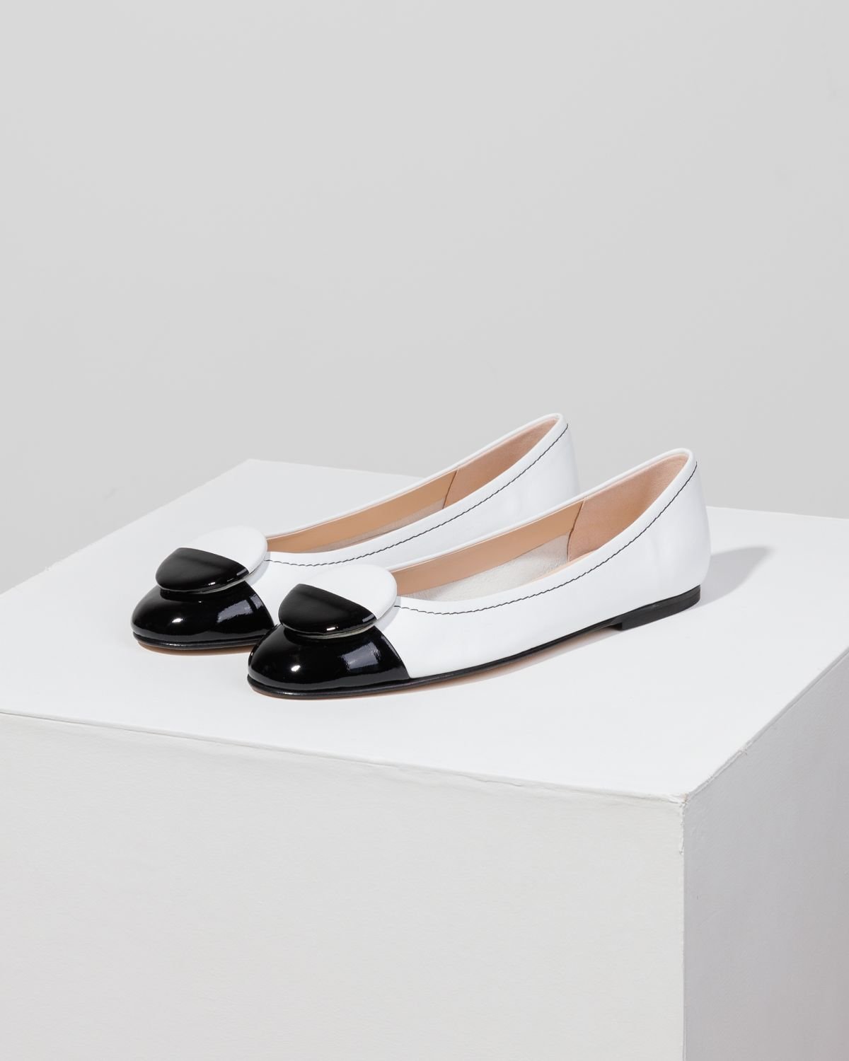 Белые кожаные балетки - Image 3 of 6