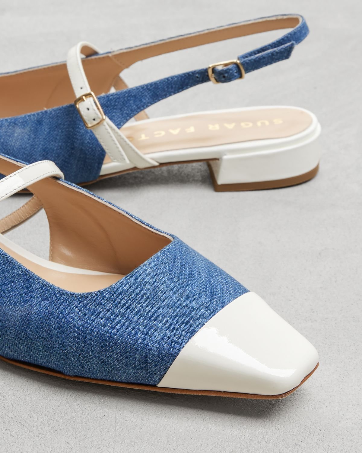 Синие текстильные туфли - Image 4 of 6